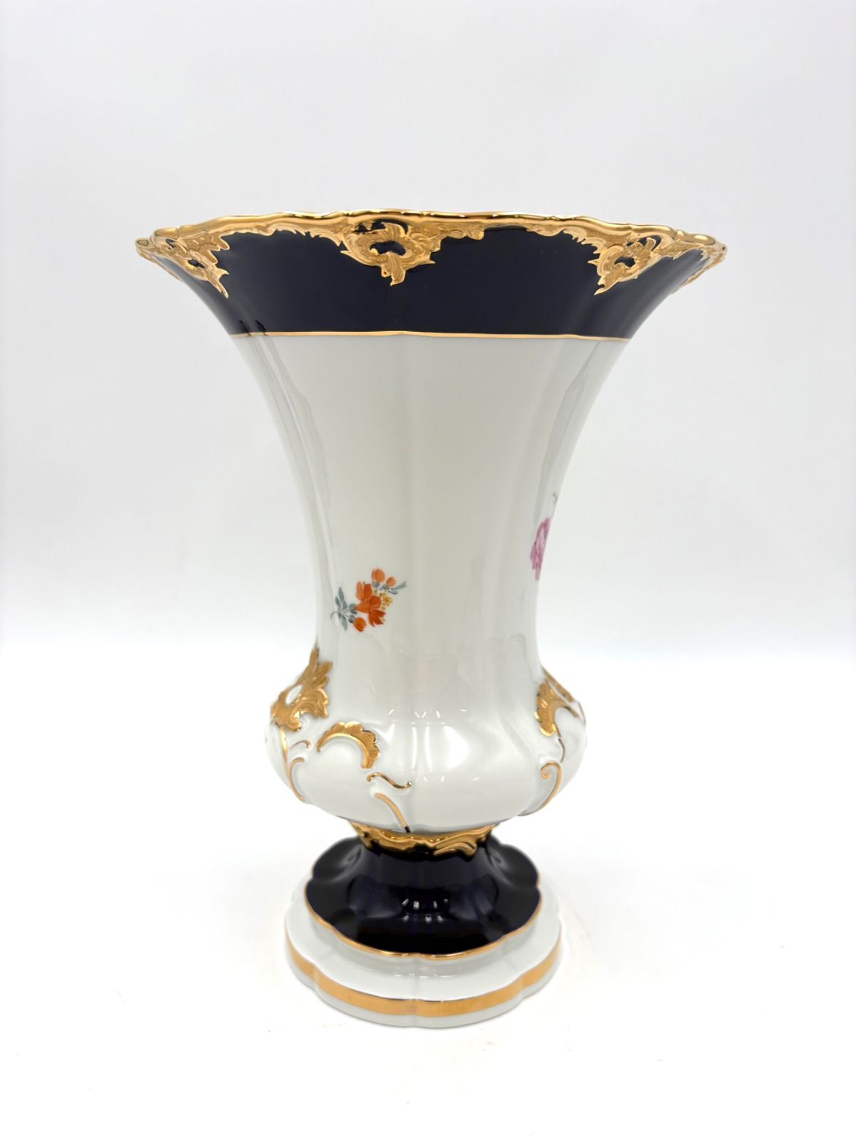 Meissen マイセン Bフォーム グランツゴールド 金彩 約24cm 花瓶 花器