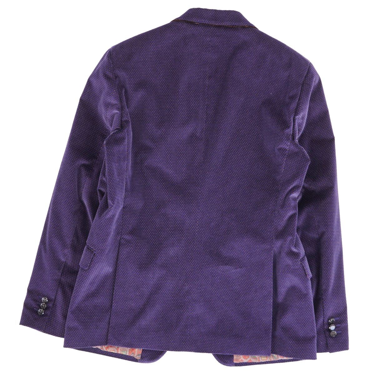 極美品 エトロ ETRO ジャケット テーラードジャケット コットン ベロア