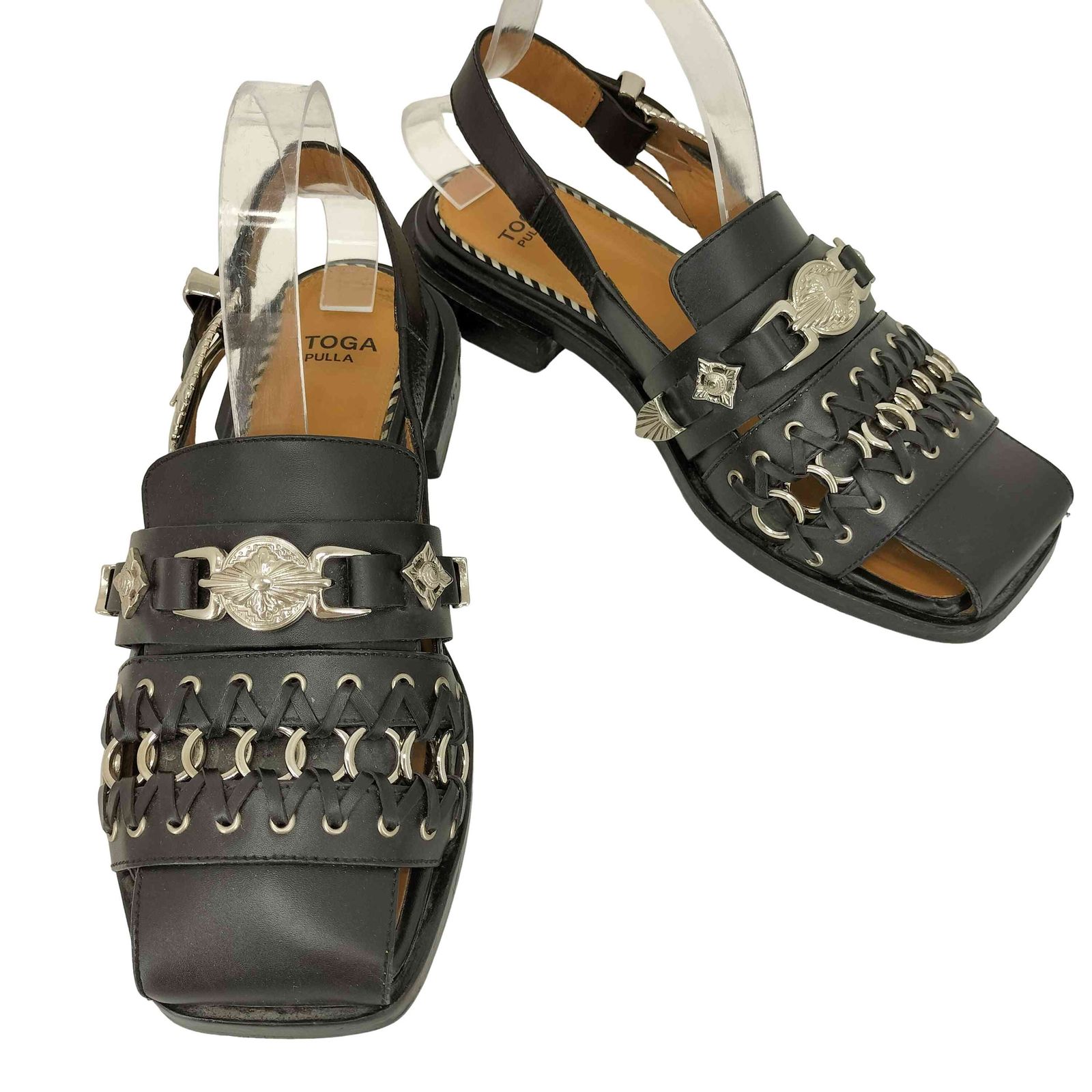 トーガプルラ TOGA PULLA 24SS Ring Metal Sandals レディース 38