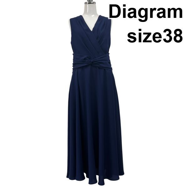 ◇ ダイアグラム Diagram ロングワンピース カシュクールドレス 