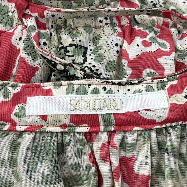 ◇ ソレイアード SOULEIADO ロングワンピース 半袖 フレンチスリーブ A