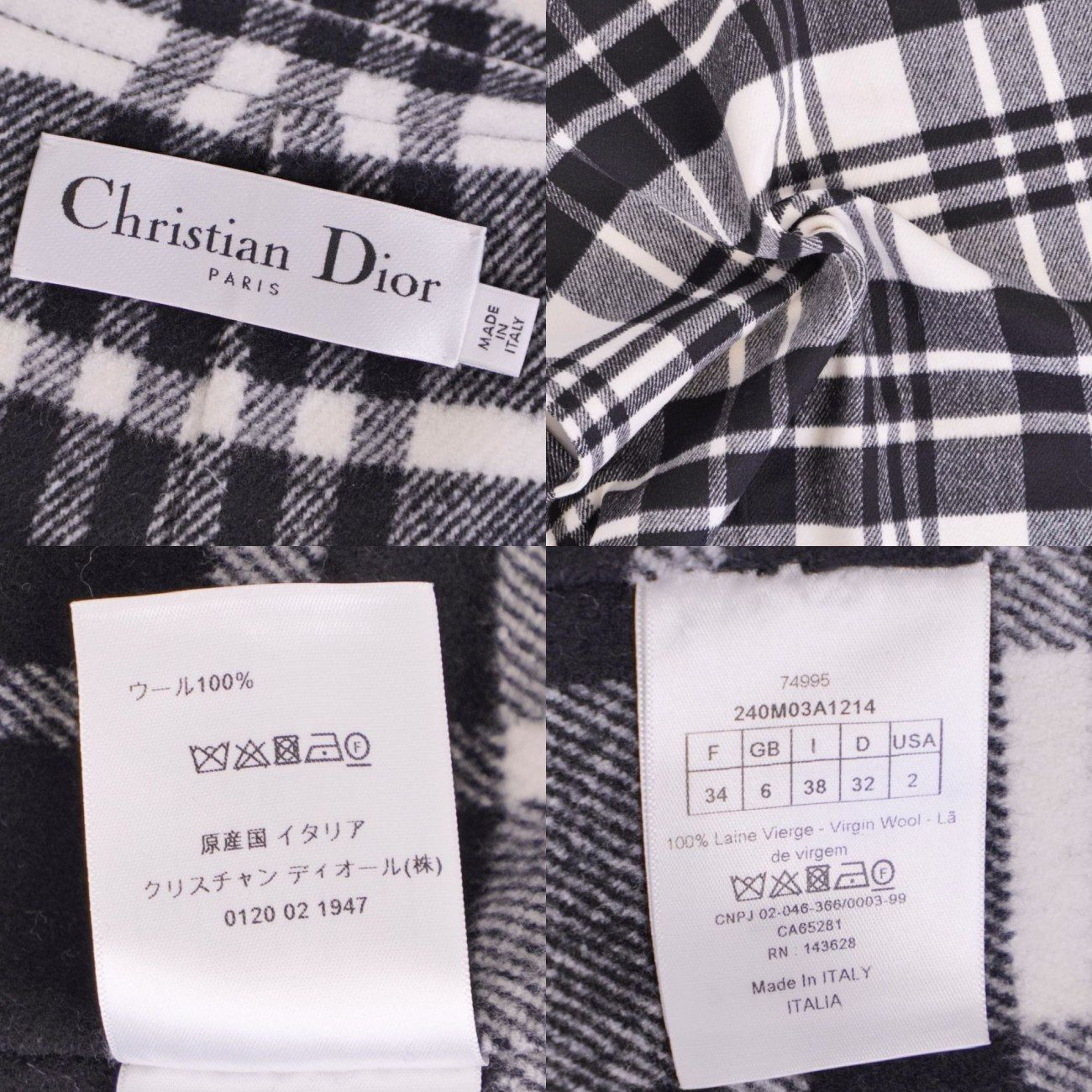 極美品 クリスチャンディオール Christian Dior コート 2022 - メルカリ