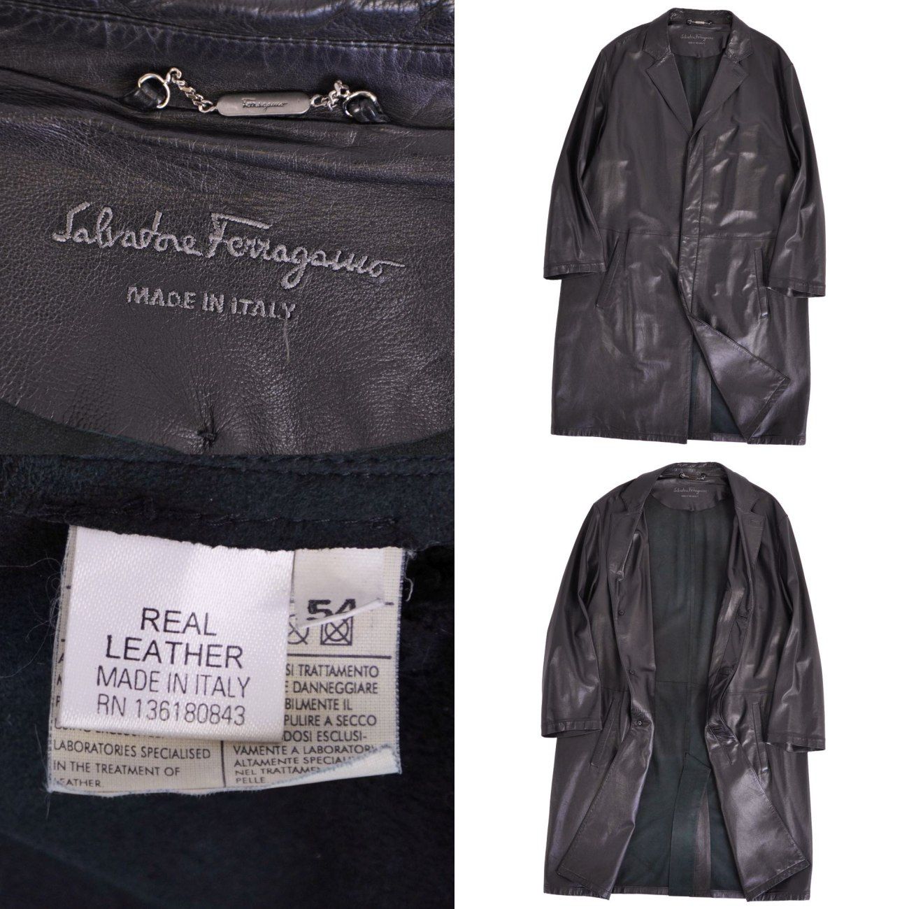 美品 サルヴァトーレ フェラガモ Salvatore Ferragamo コート - メルカリ