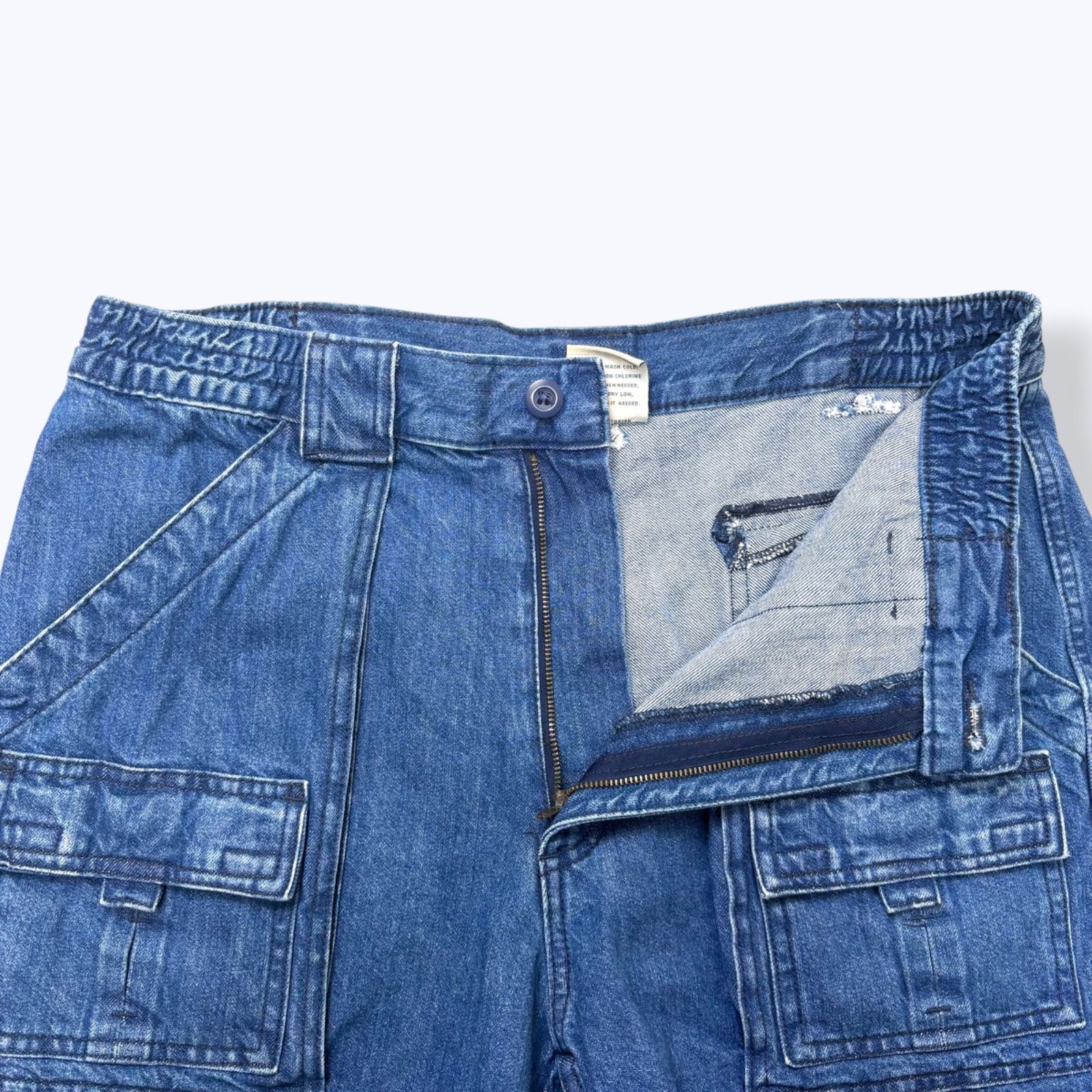 2000s ST.JOHN'S BAY Denim Cargo Shorts 【W34】 2000年代 セントジョンズベイ デニム カーゴ ショーツ ショートパンツ 古着 ヴィンテージ インディゴ 2000s ST.JOHN'S BAY Denim Cargo Shorts 【W34】 2000年代 セントジョンズベイ デニム カーゴ ショーツ ショートパンツ 古着 ヴィンテージ インディゴ