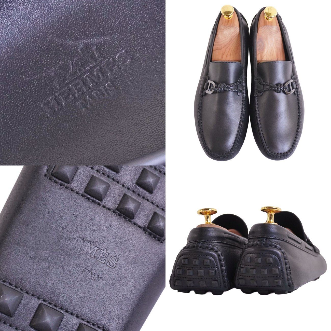 美品 エルメス HERMES ローファー 2020 アレッサンドロ モカシン ド