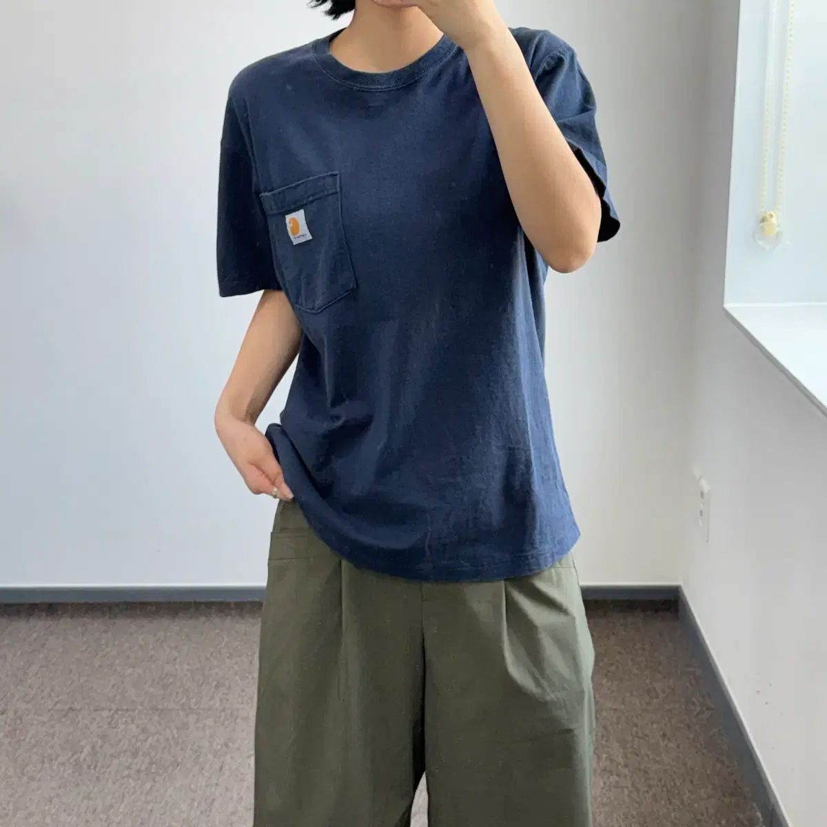 Carhartt カーハート ワンポケット ネイビー 半袖