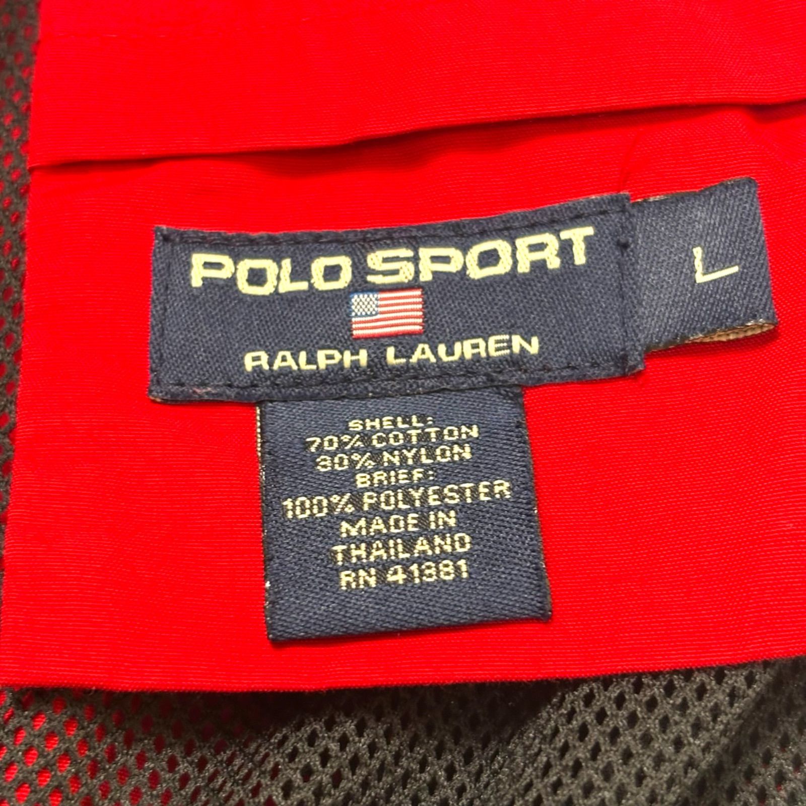 DEAD STOCK？ 90s POLO SPORT Nylon Baggy Shorts 【L】 90年代 ポロ