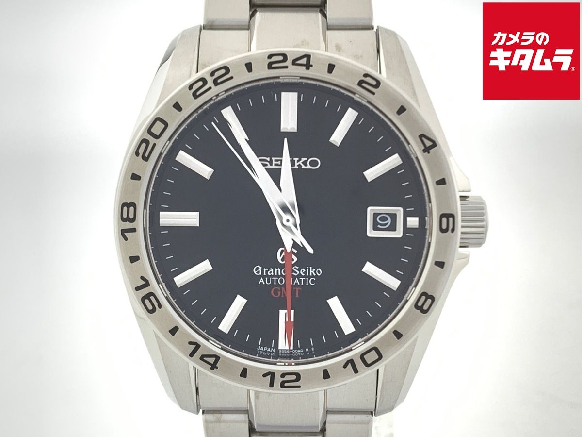 【中古】 【良品】 グランドセイコー メカニカル GMT ブラック SBGM001/9S56-00A0 ステンレススティール