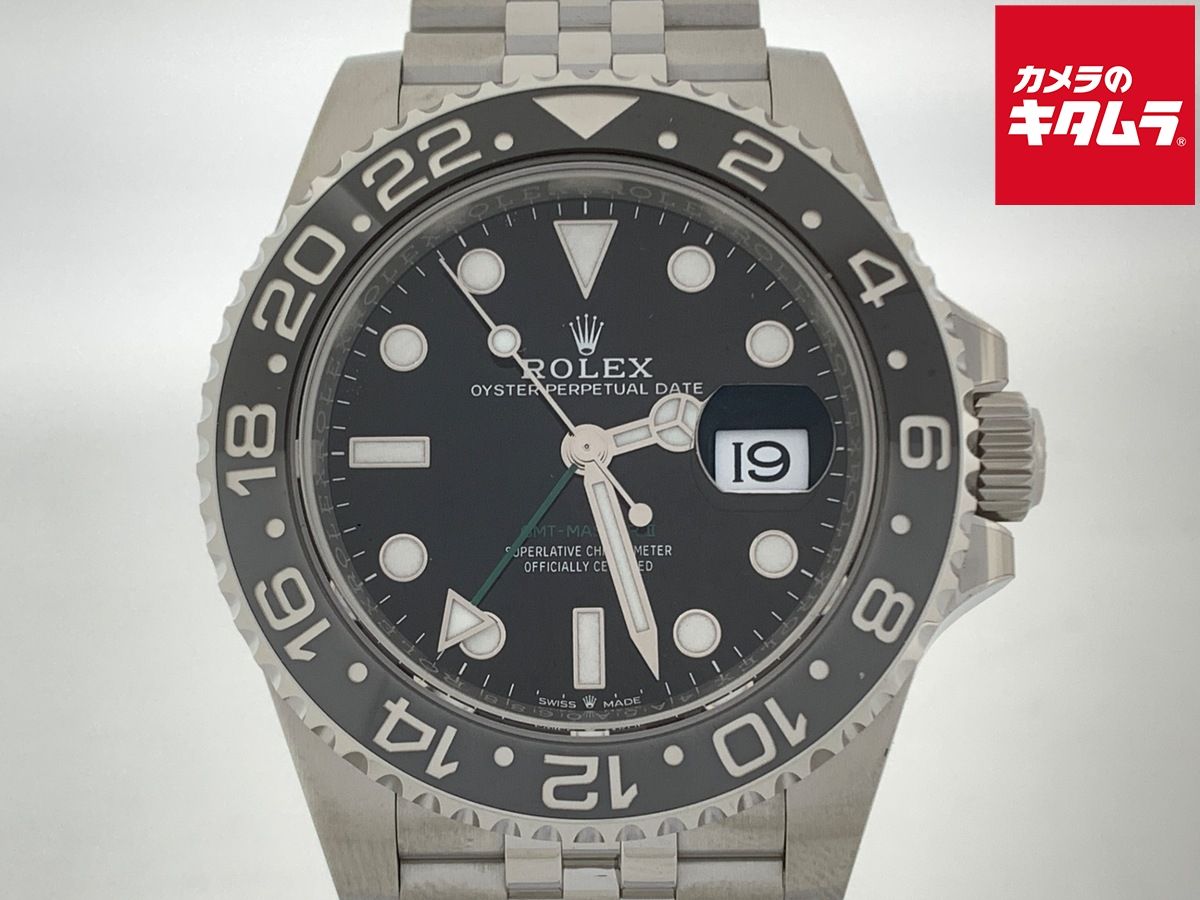 【中古】 【新品同様】 ロレックス(ROLEX) GMTマスターII ブラック 126710GRNR ステンレススティール ジュビリーブレス