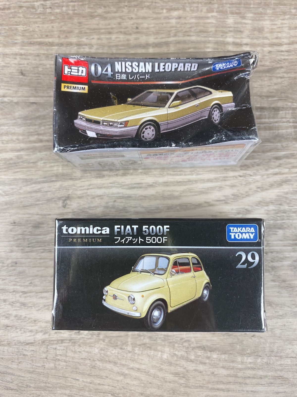 ジャンク トミカ PREMIUM 04 29 日産 レパード フィアット 500F 2個