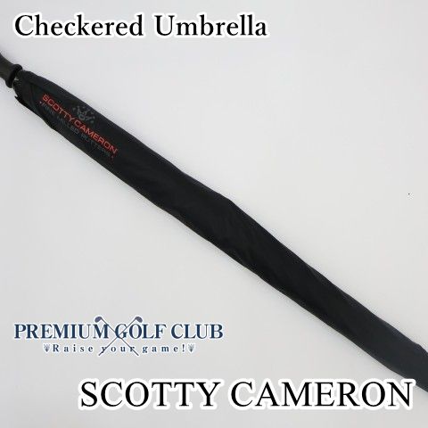 スコッティキャメロン Checkered Umbrella アンブレラ 傘 ブラック