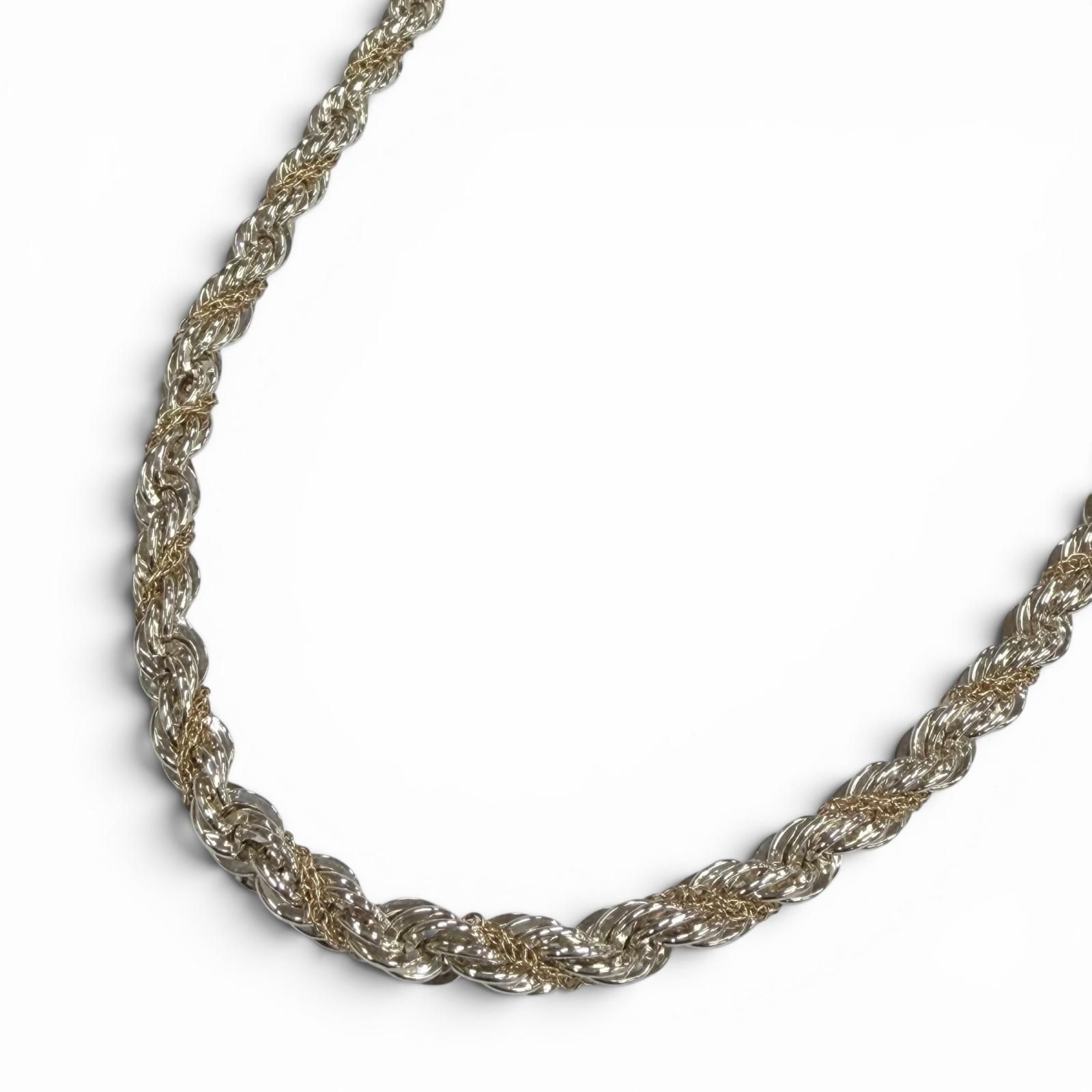 極美品▽TIFFANY&Co. ティファニー ツイスト スクリュー チェーン 925