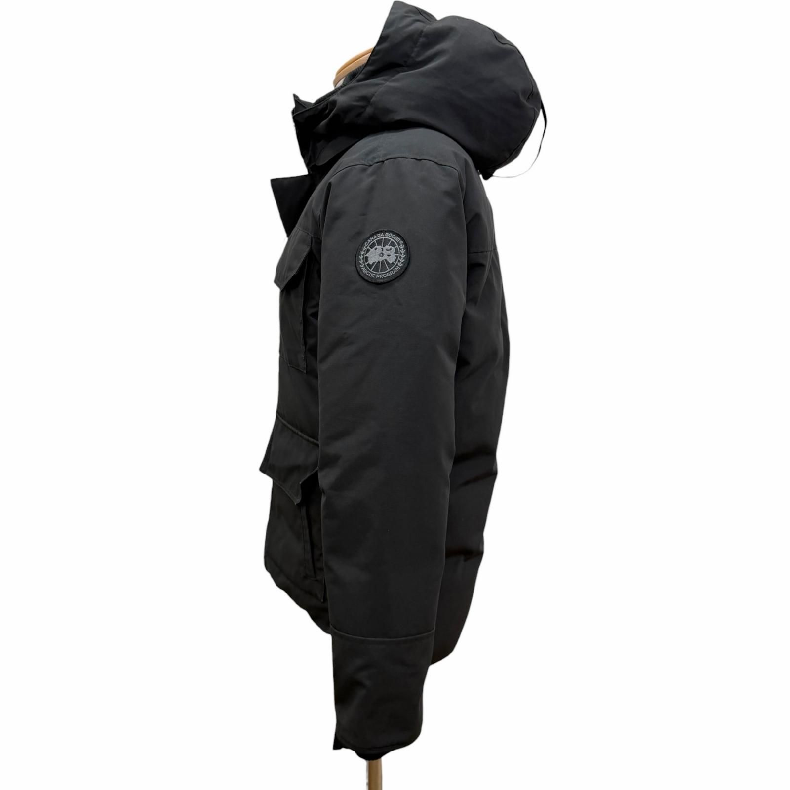 良品□CANADA GOOSE カナダグース 4550MB ブラックレーベル ロゴ 