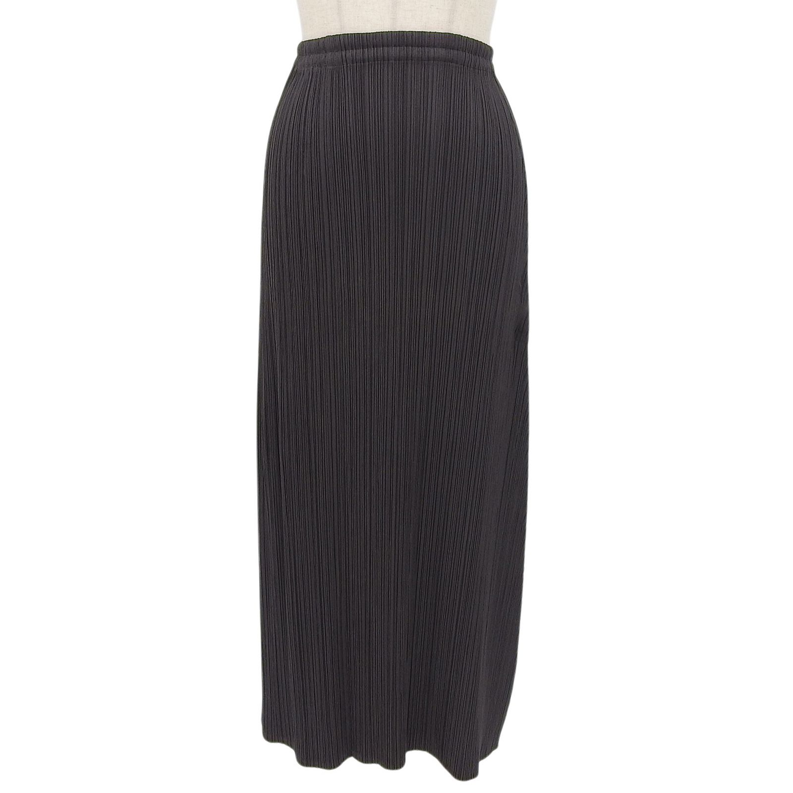 【極品】PLEATS PLEASE ひざ丈・プリーツスカート（ペチコート付き） 極美品△PLEATS PLEASE プリーツプリーズ イッセイミヤケ PP14-JG694