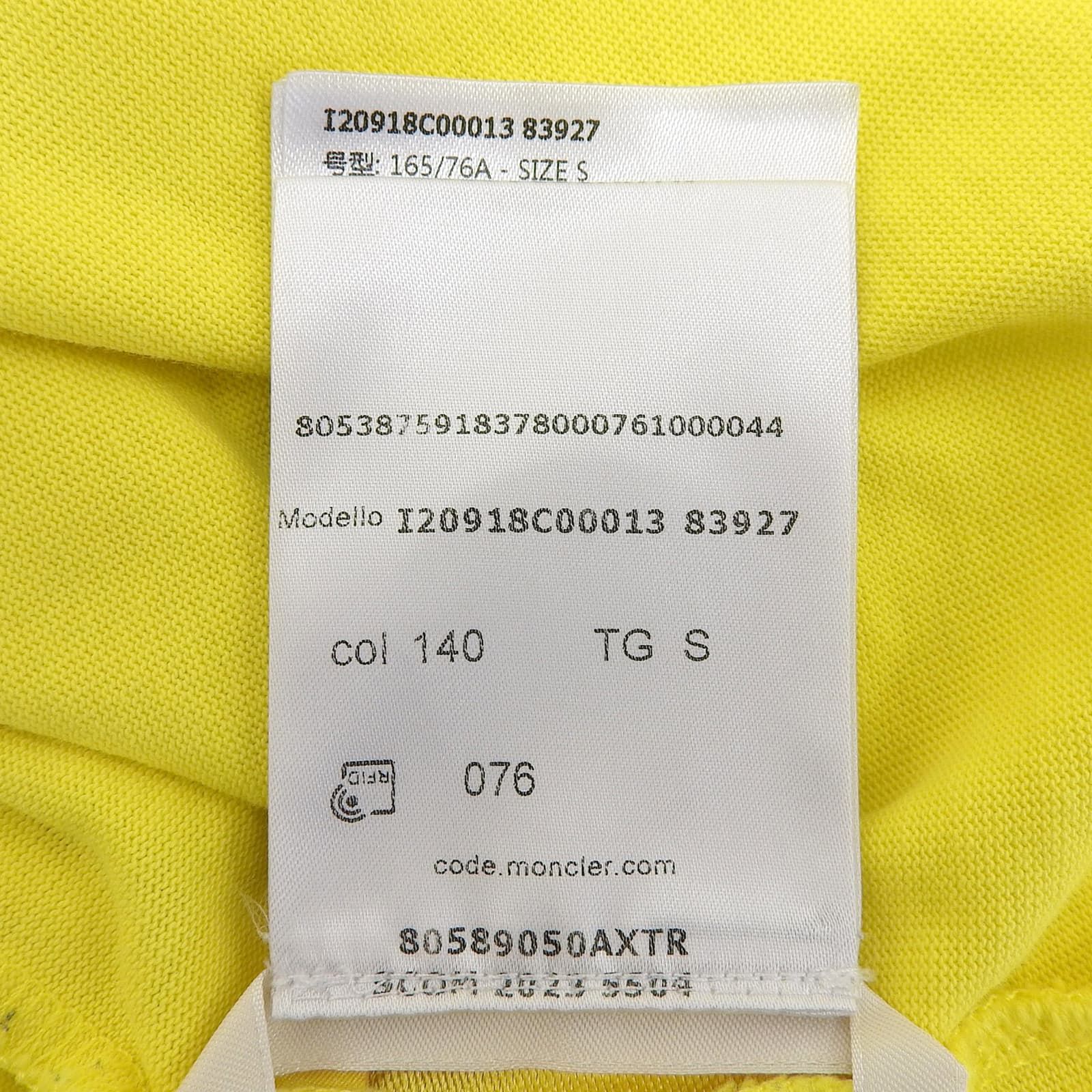 極美品△MONCLER モンクレール 2023年製 T SHIRT SS コットン100