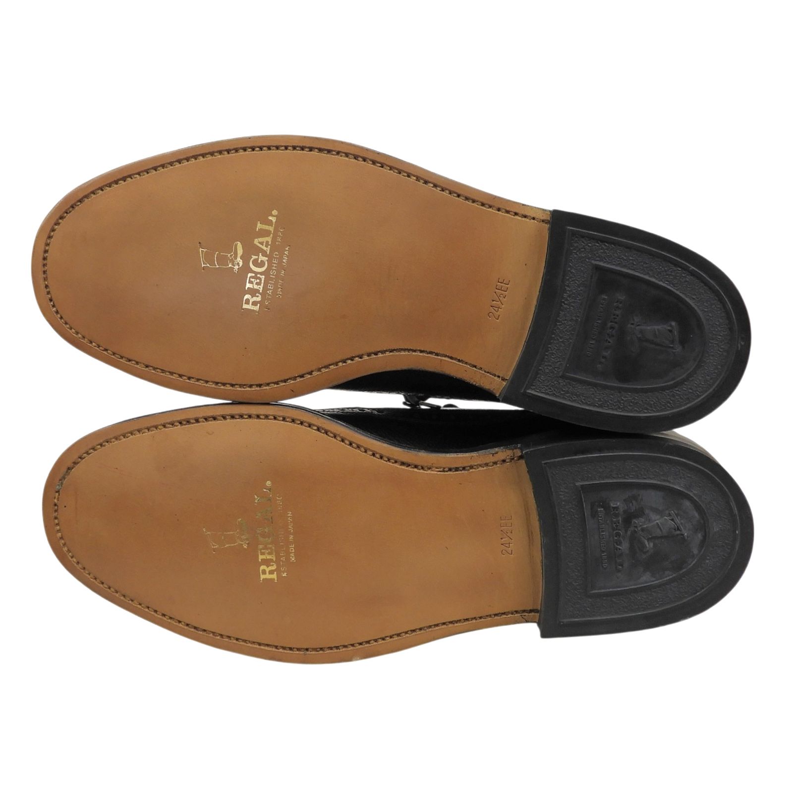 極美品【REGAL】インペリアルグレード/ウイングチップ/メダリオン/革靴/シボ 未使用品△REGAL リーガル インペリアルグレード ウイングチップ
