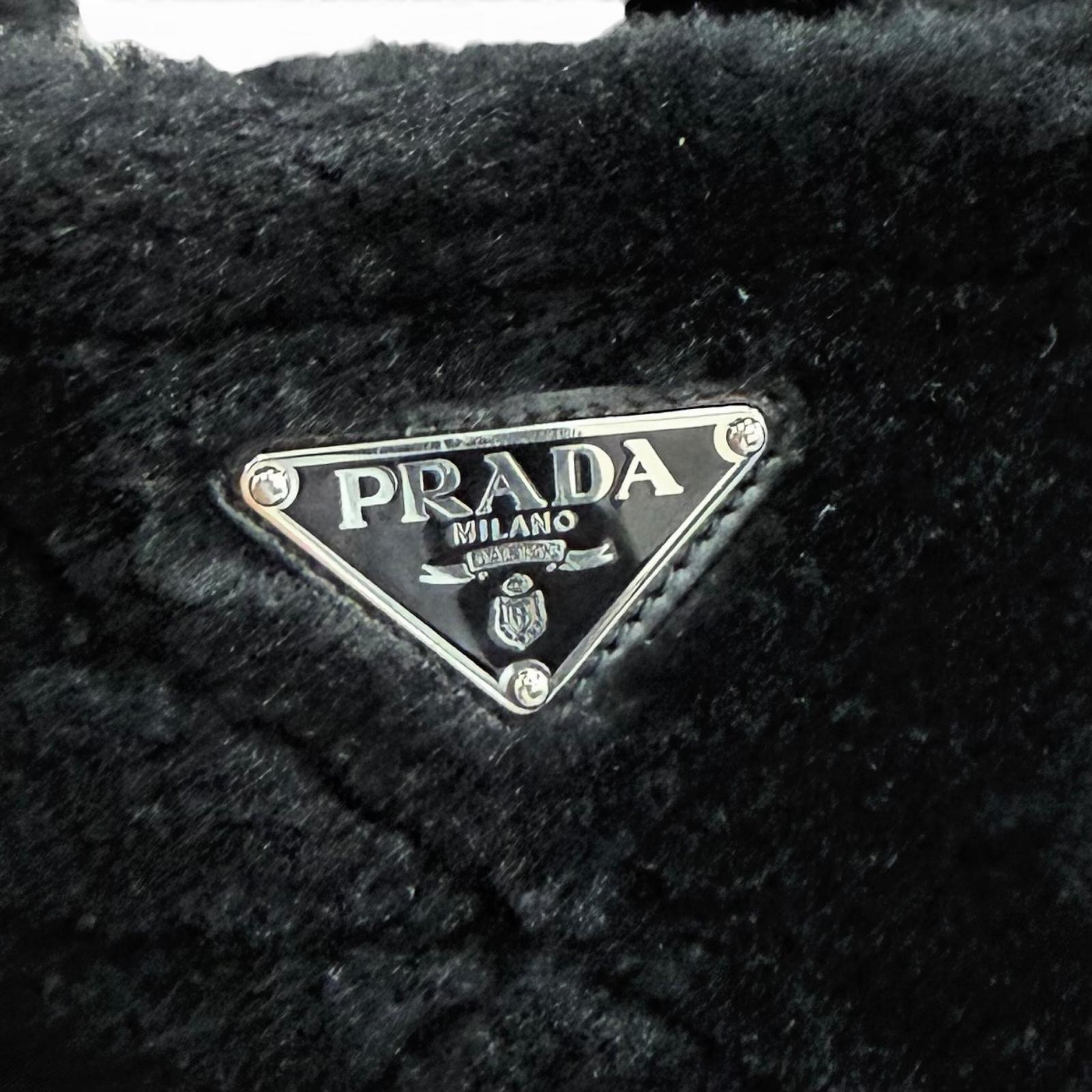 極美品☆PRADA プラダ 1BG378 ポーチ付 トライアングルロゴ 2WAY 