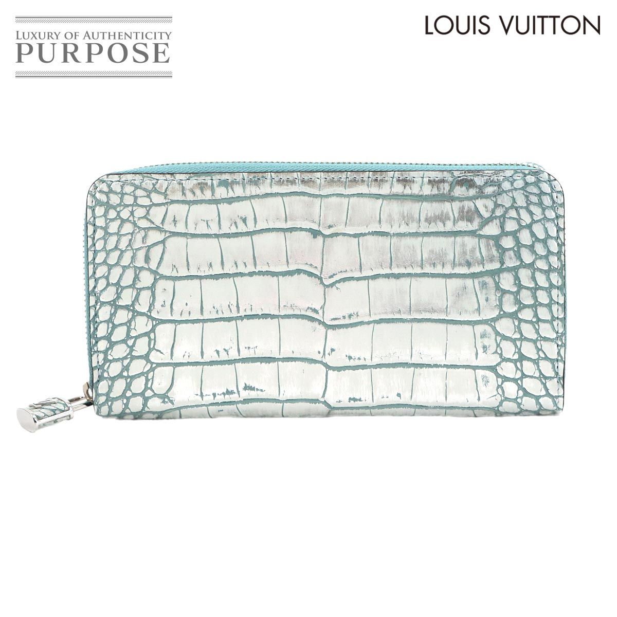 未使用 展示品 ルイ ヴィトン LOUIS VUITTON クロコダイル ジッピー ウォレット 長財布 エキゾチックレザー N96508 Zippy Wallet 90324580