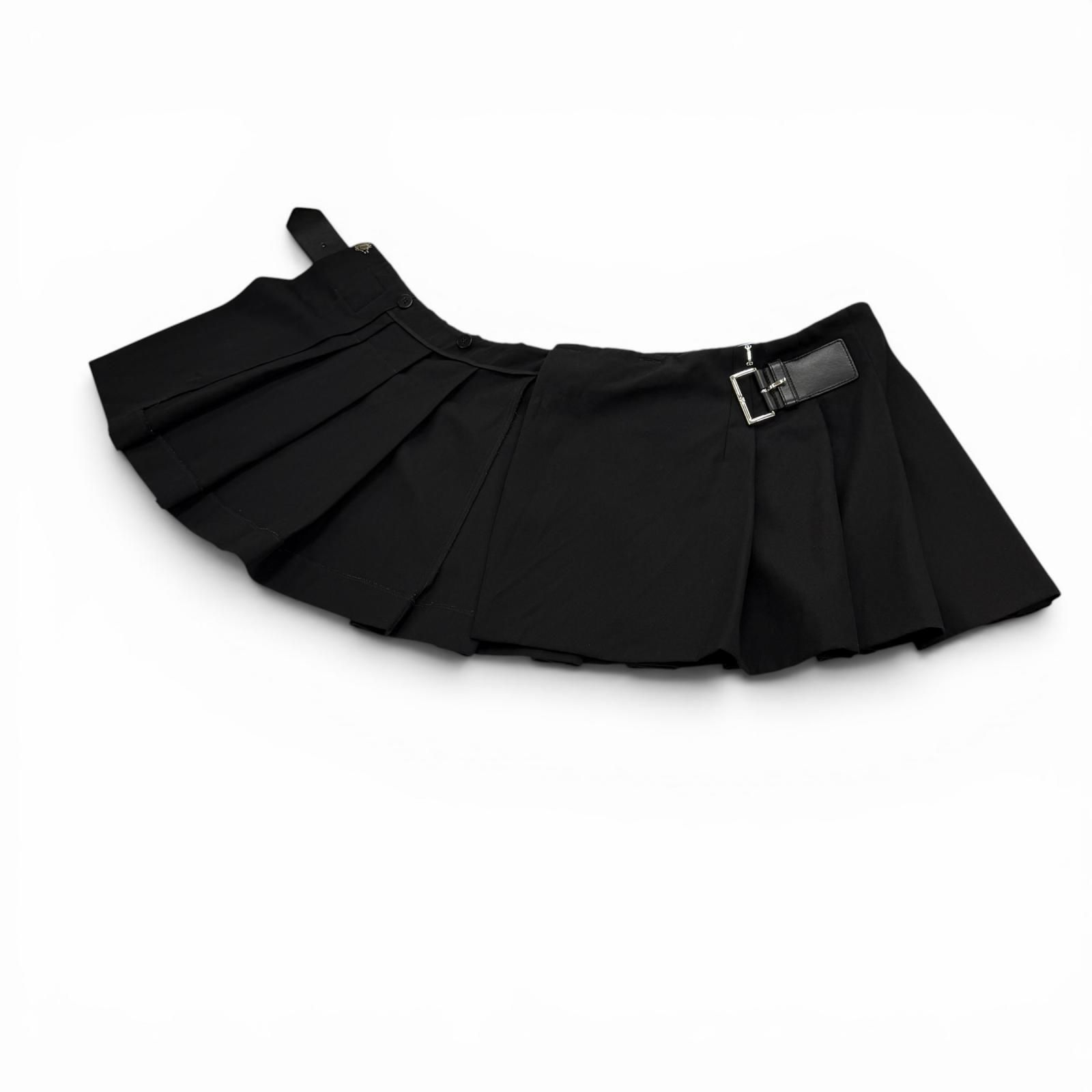 ほぼ未使用品 PRADA バージンウールスカート 極美品☆PRADA プラダ 2024年製 P123UE バージンウール100