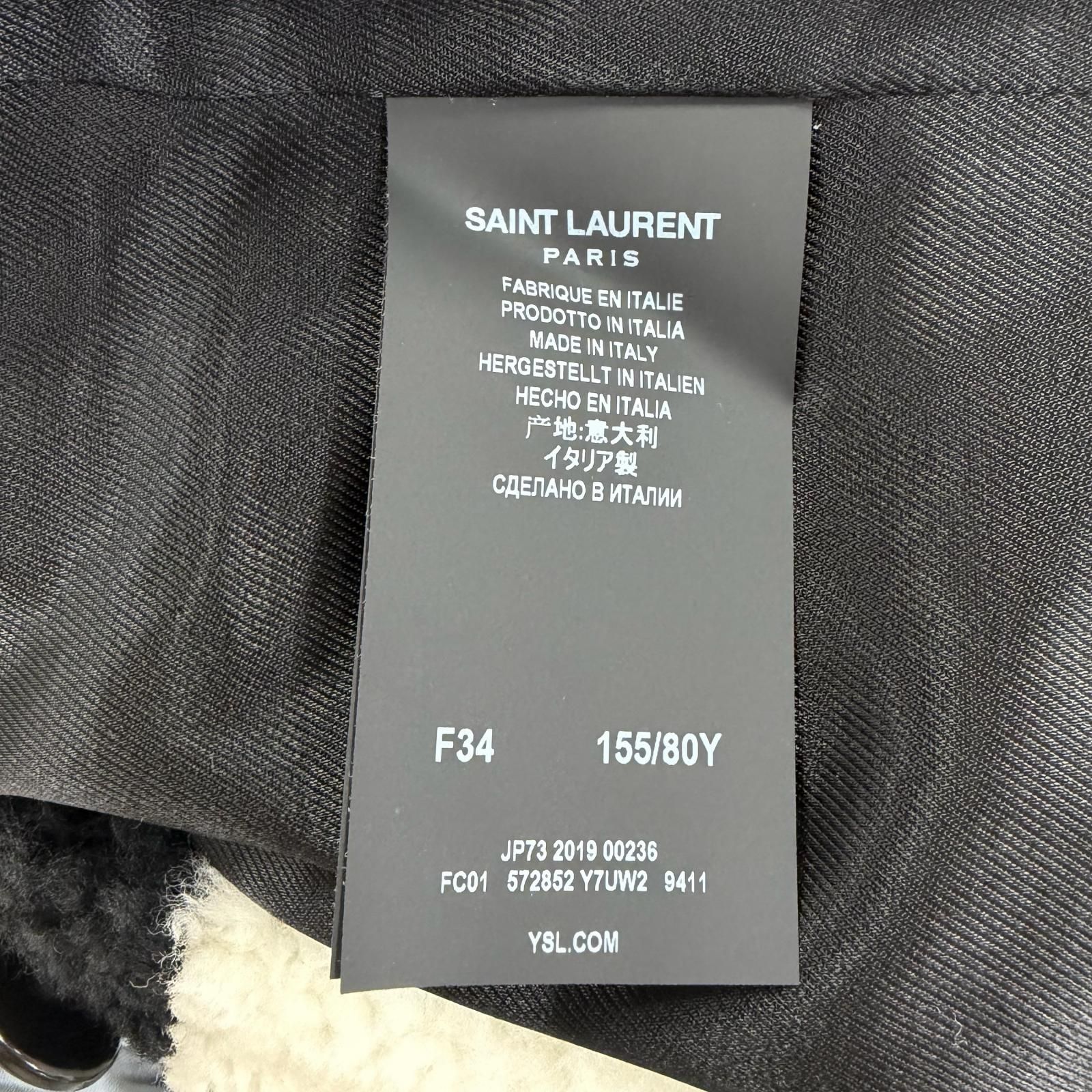 極美品☆SAINT LAURENT PARIS サンローランパリ 572852 シアリング