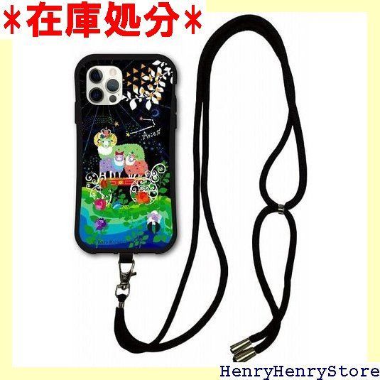 スマホショルダー付 iPhone16互換品 スマホケース i-coronケース 耐衝撃タイプ ホラグチカヨ 動物 アニマル デザイン アイフォン16互換品 ケース 保護 スマホカバー おひつじ座 牡羊座 アリエス 2307