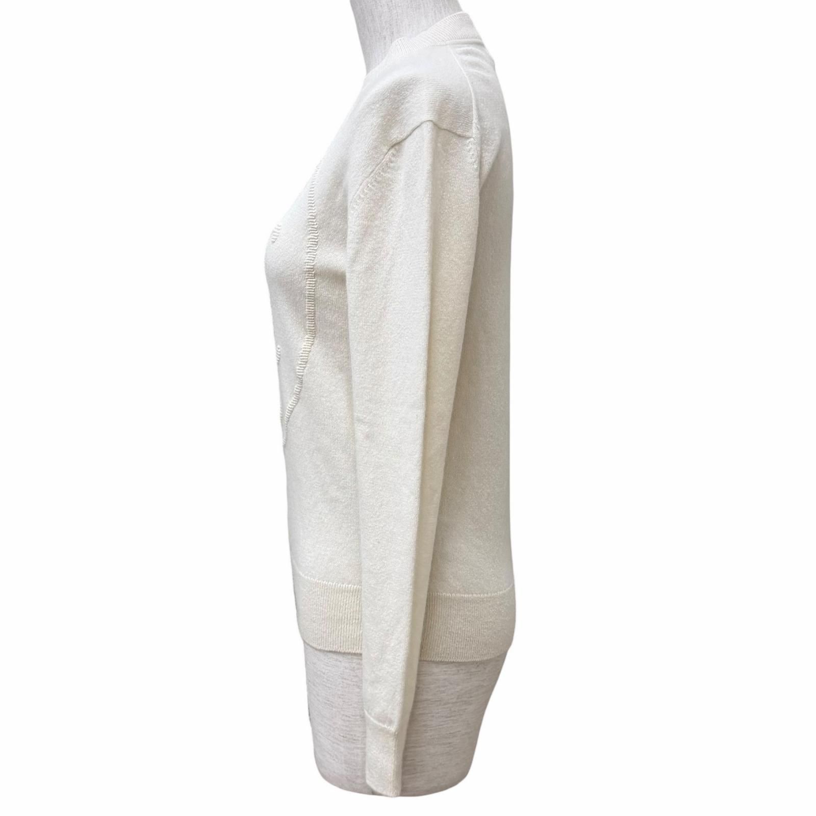 極美品☆HERMES エルメス 24AW 2604D1 カシミヤ100％ Hリフト クルー