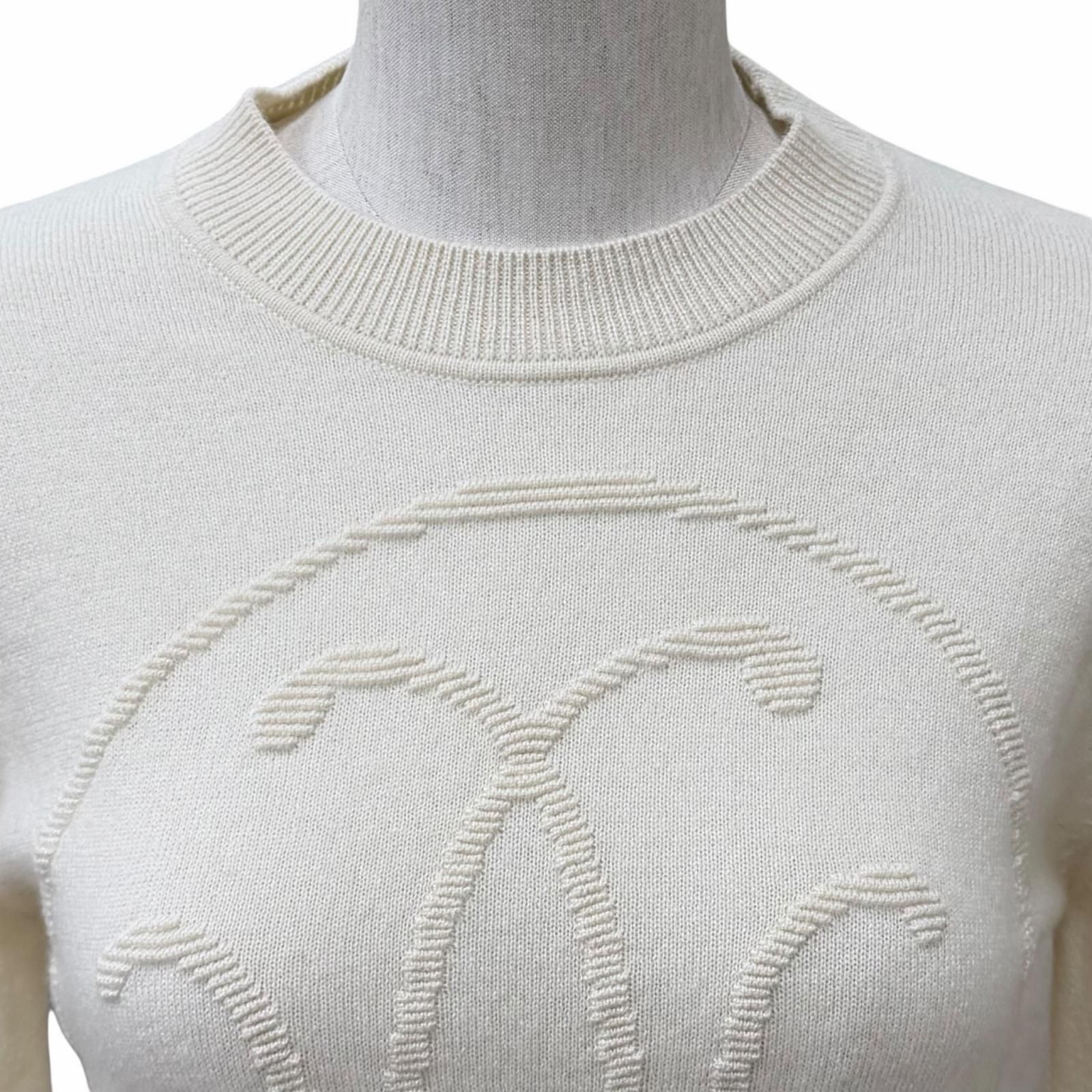 極美品☆HERMES エルメス 24AW 2604D1 カシミヤ100% Hリフト クルー 極美品☆HERMES エルメス 24AW 2604D1 カシミヤ100% Hリフト クルー