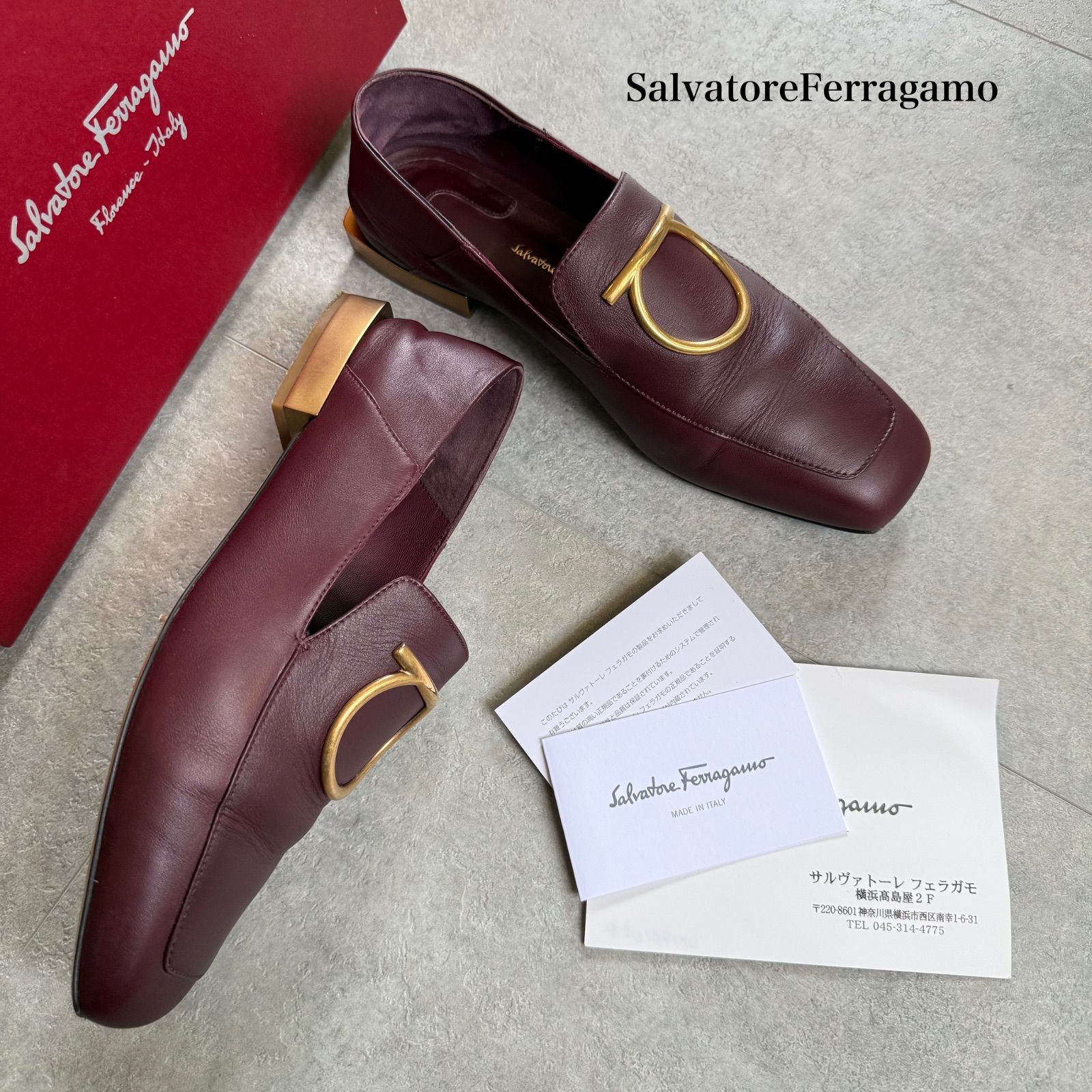 SalvatoreFerragamo サルヴァトーレフェラガモ LANA ガンチーニ レザー