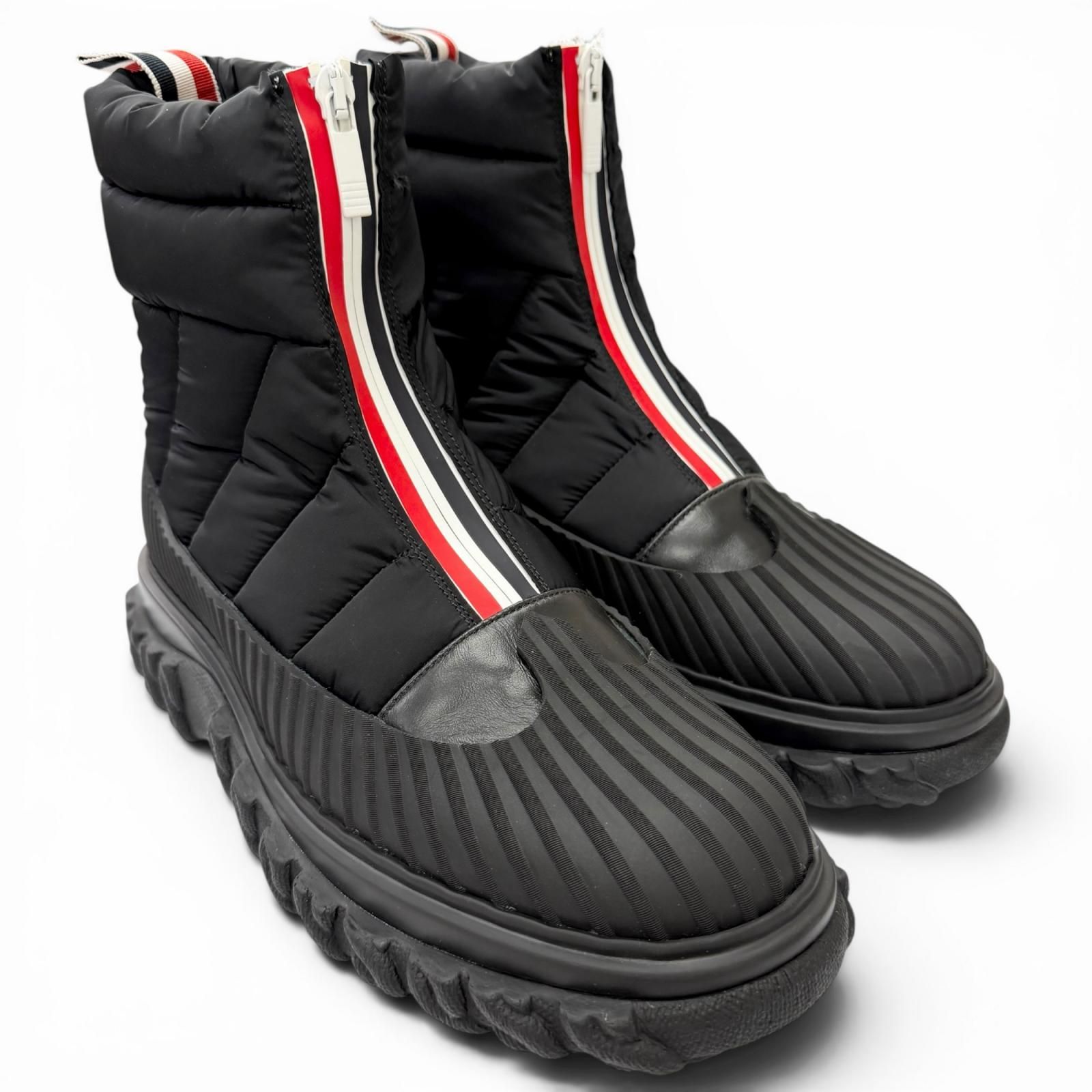 未使用品□THOM BROWNE トムブラウン QUIL TED ZIP UP DUCK BOOT
