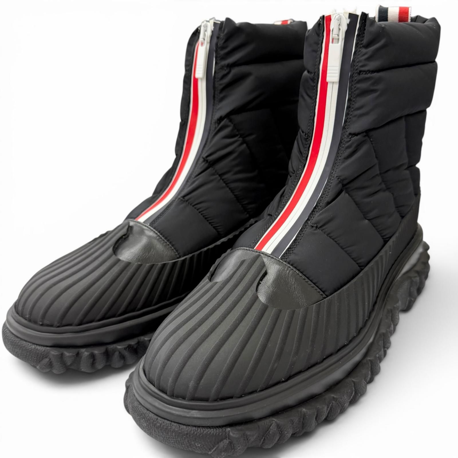 未使用品□THOM BROWNE トムブラウン QUIL TED ZIP UP DUCK BOOT