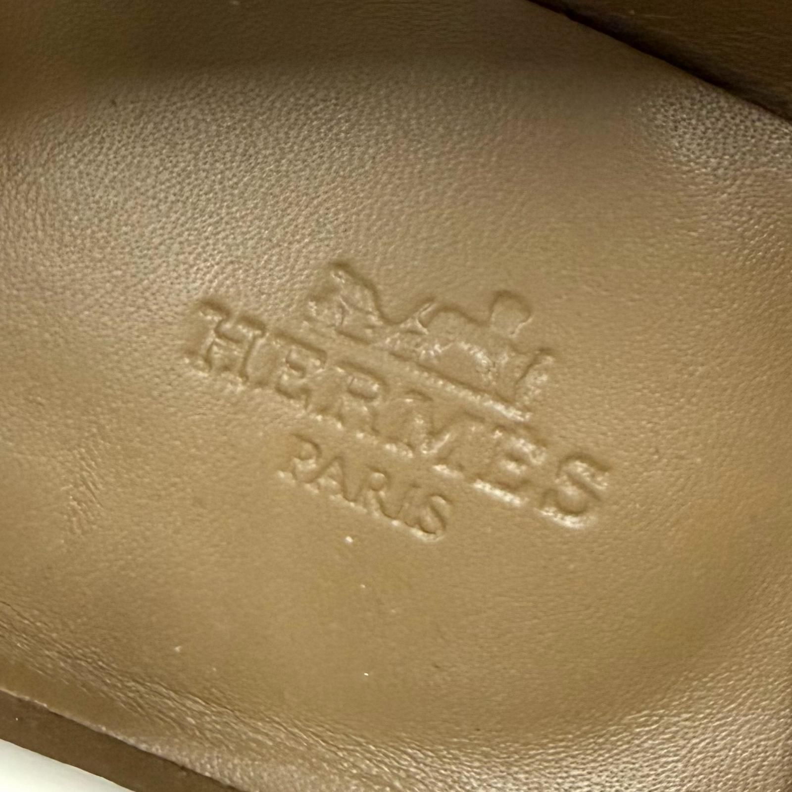 未使用品☆HERMES エルメス モカシン パリ シルバー金具 H金具付