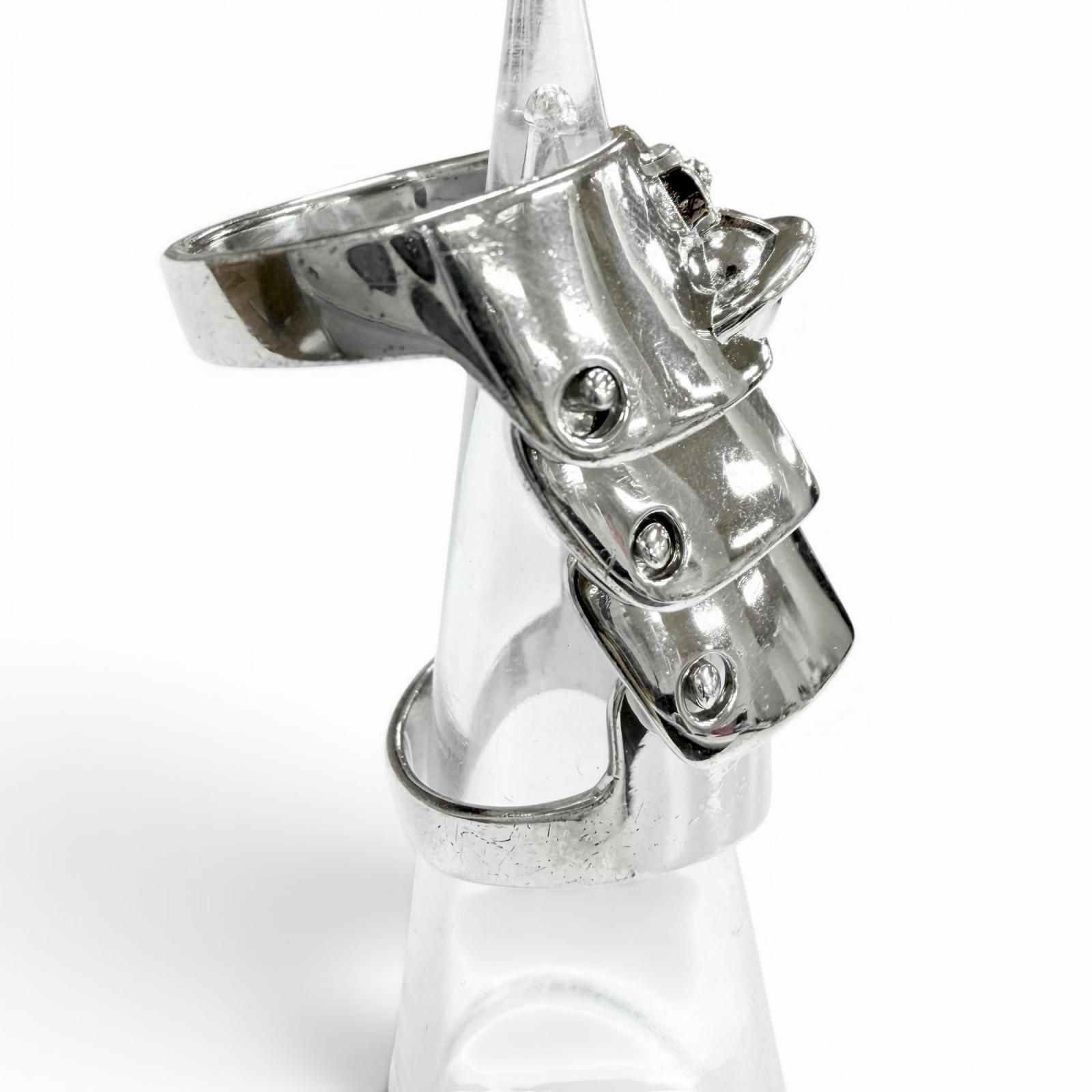 【歪み有】Vivienne Westwood アーマーリング　925（M） 美品▽Vivienne Westwood ヴィヴィアンウエストウッド アーマーリング