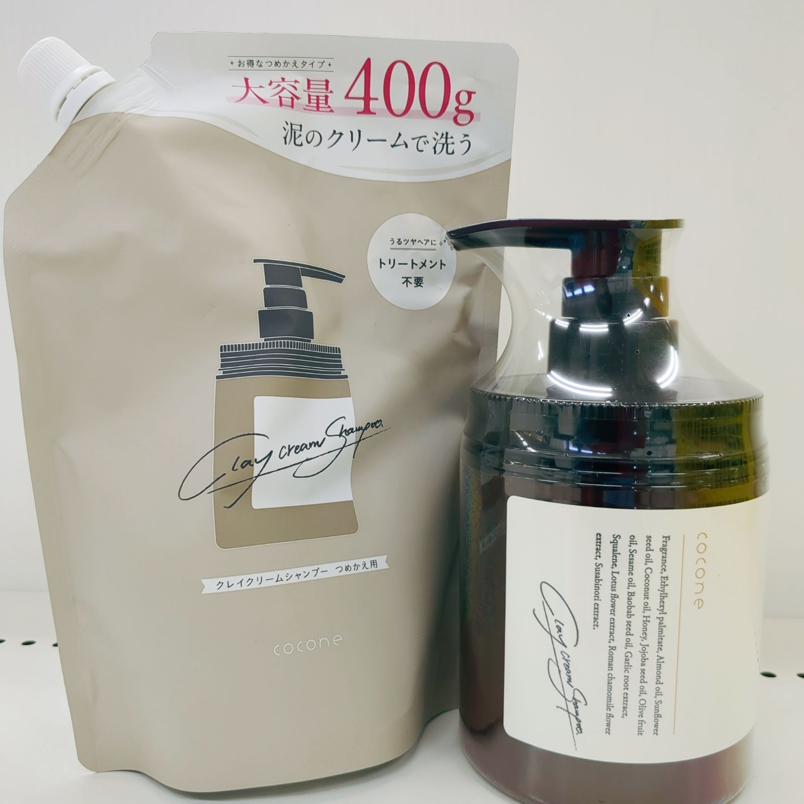 cocone クレイクリームシャンプーME 本体＆詰め替え用 新品 - メルカリ