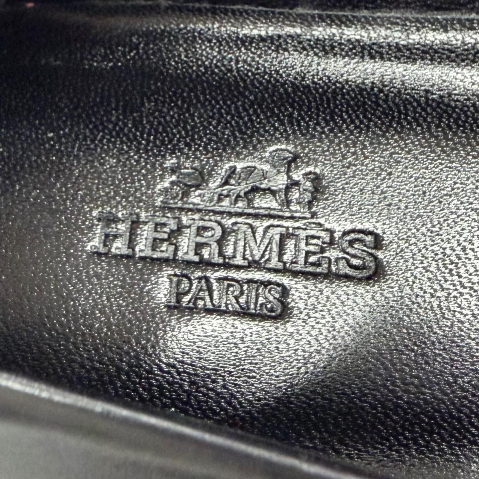 美品△HERMES エルメス アピ バックル ポインテッドトゥ レザー