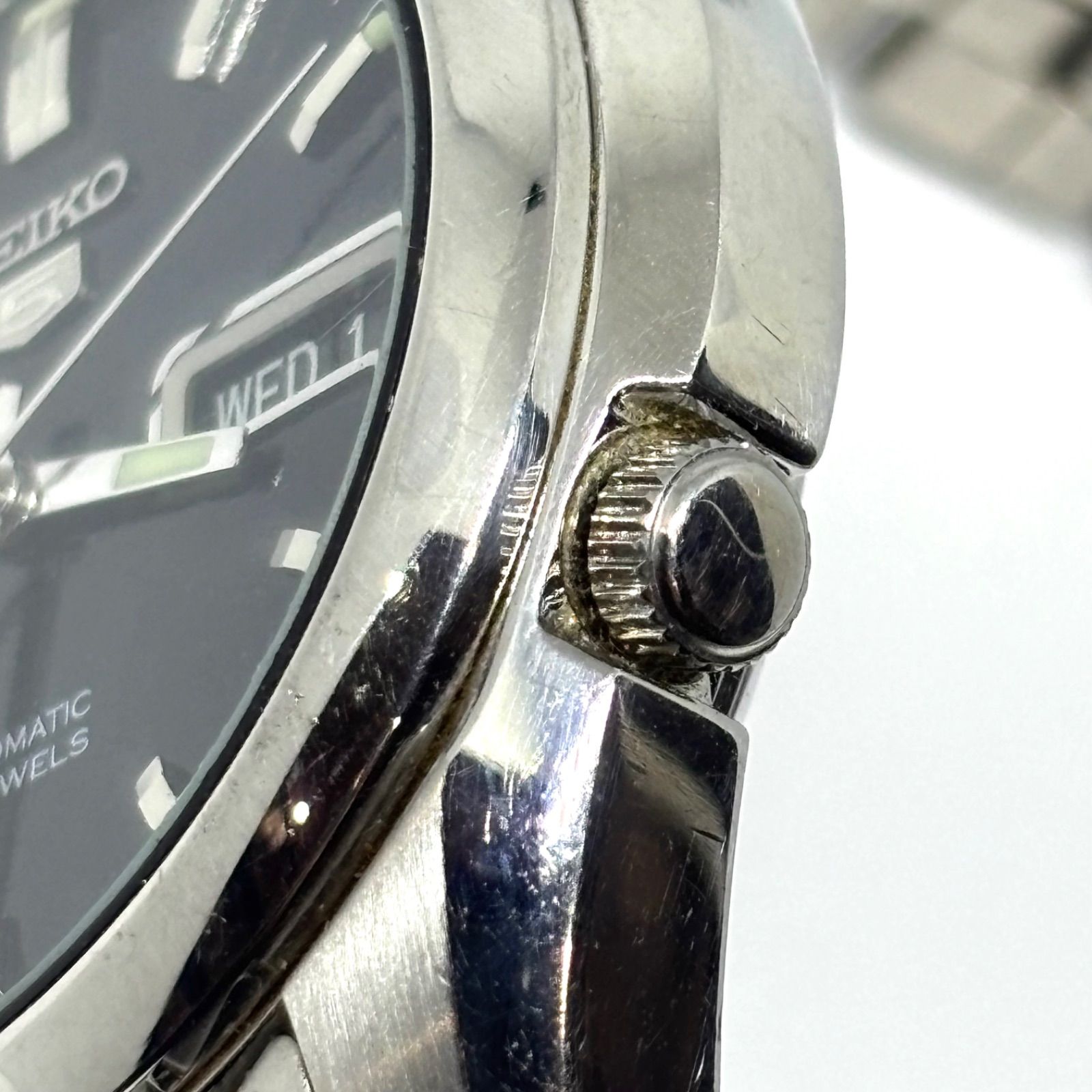 稼働品】SEIKO セイコーファイブコレクション ブラック文字盤 黒 夜光 