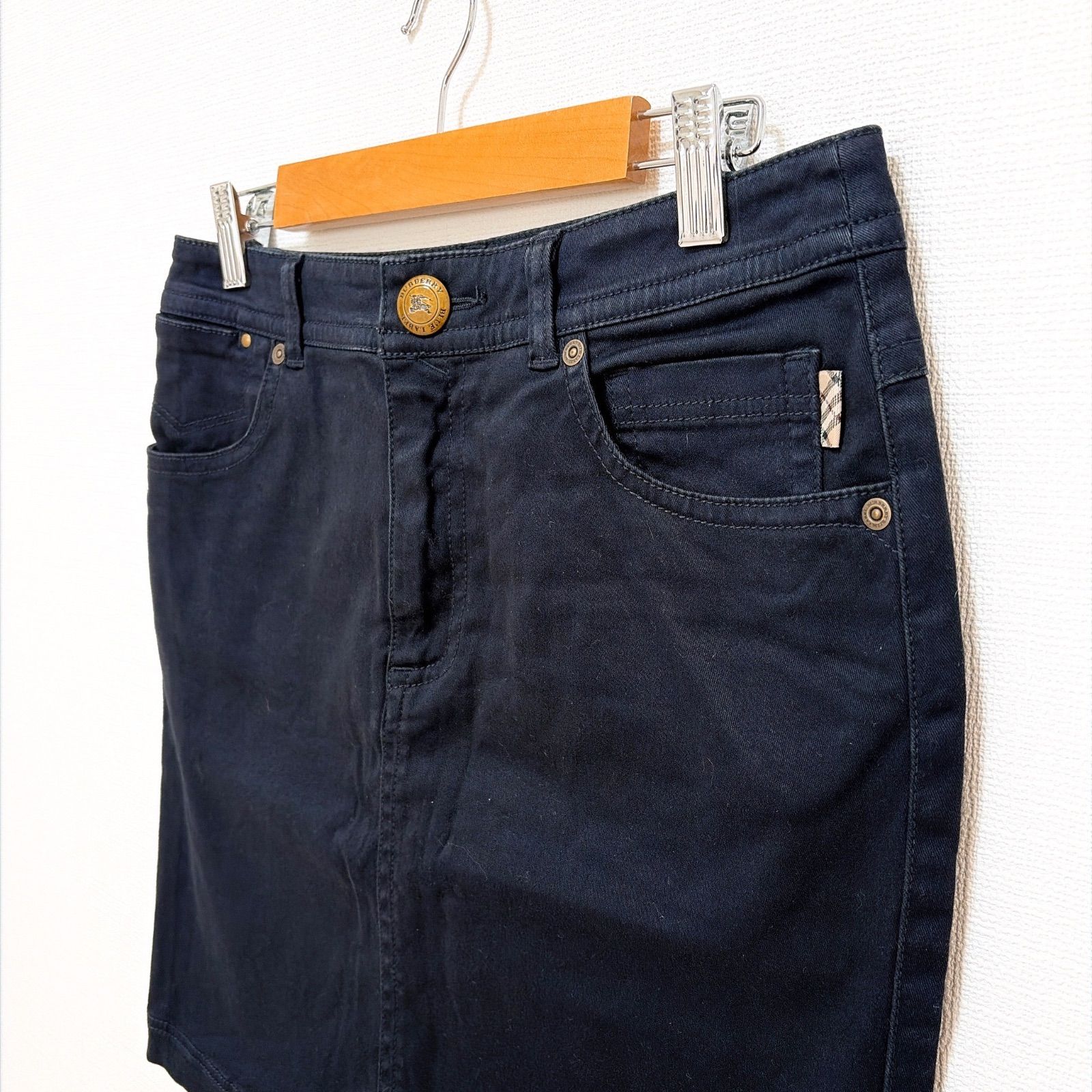 BURBERRY BLUE LABEL バーバリーブルーレーベル スカート ブラック 黒