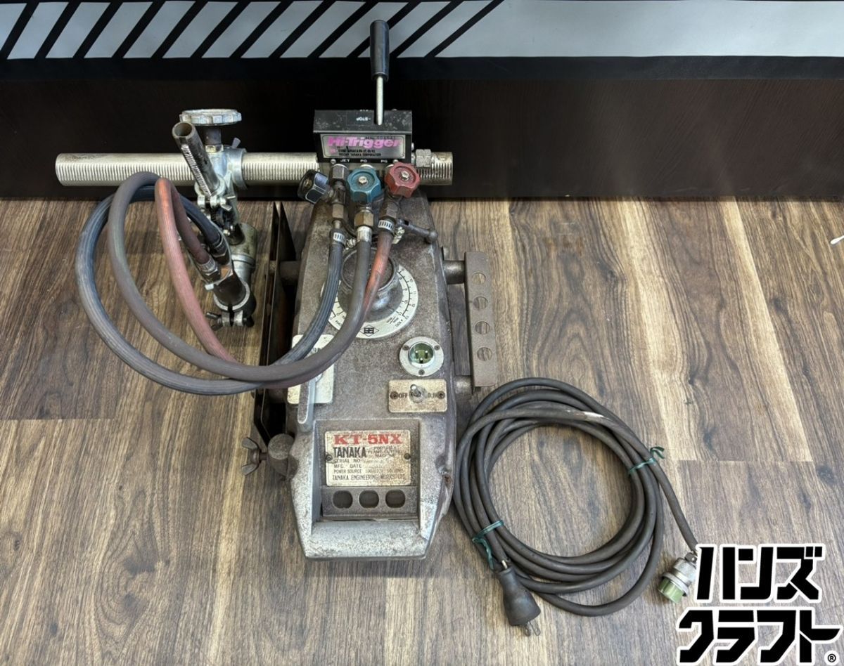 ♭【引取限定】日酸TANAKA KT-5NX 自動ガス切断機 レール3本 通電確認のみ 配送不可【熊本けやき通り店】【中古】