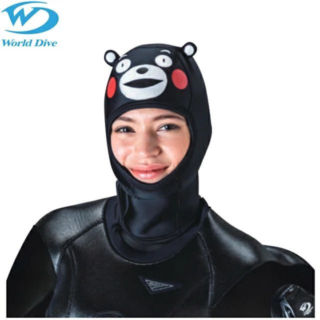 ワールドダイブ フード くまモンフード KMH-805 KUMAMON HOOD クマモン くまもん アジャスタブルフード ダイビング ウェットスーツ ウエットスーツ