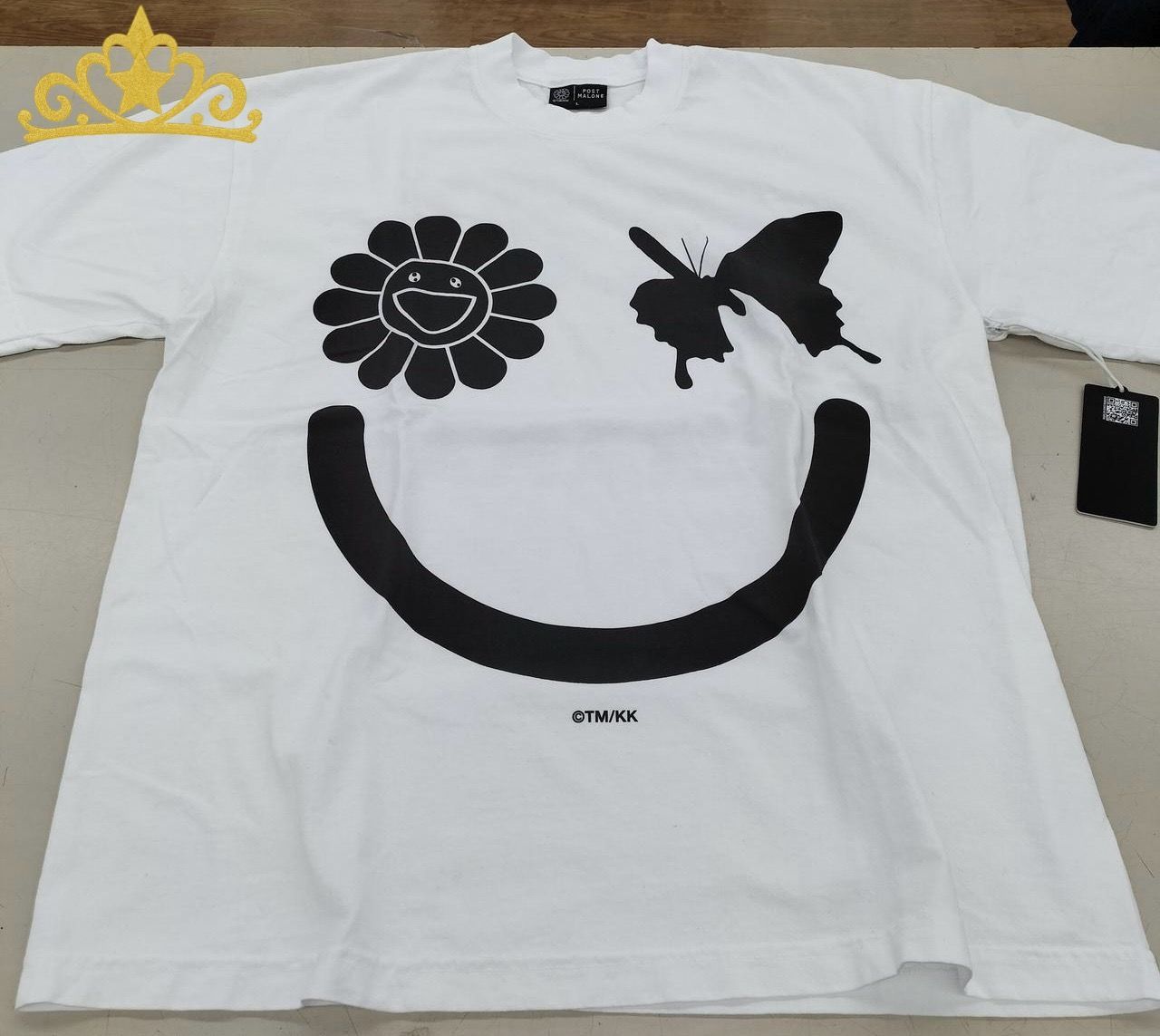 POST MALONE × 村上隆 TMKK Tシャツ ホワイト メンズ ポストマローン