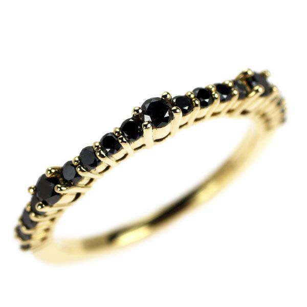 ポンテヴェキオ K18YG ブラックダイヤモンド リング 0.53ct - メルカリ