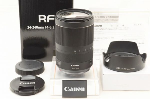 ☆極上美品☆ Canon キャノン RF 24-240mm F4-6.3 IS USM 元箱 付属品 ♯26051502