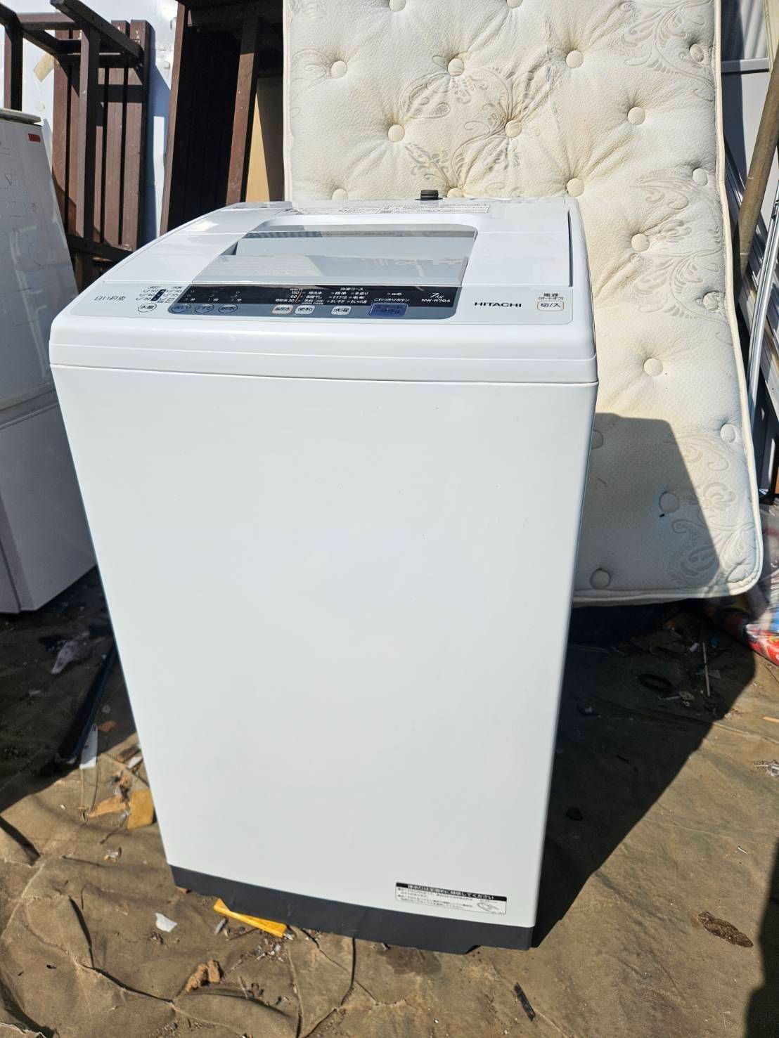 日立 全自動洗濯機7キロ NW-R704 2019年製 白い約束 - メルカリ 日立 全自動洗濯機7キロ NW-R704 2019年製 白い約束 - メルカリ