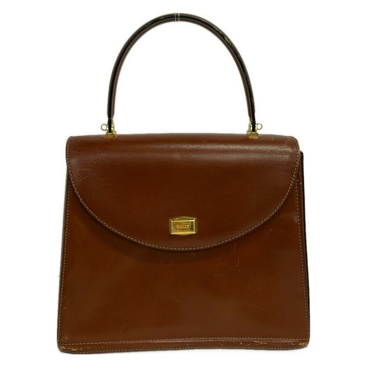 BALLY(バリー) ハンドバッグ - ブラウン レザー - メルカリ