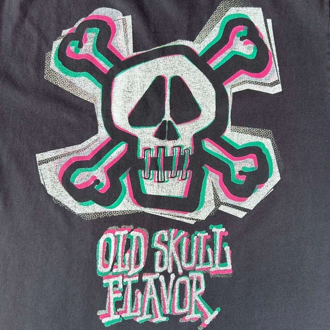 極希少】90s-00s OLD STUSSY Tシャツ スカル 3D 黒 L ステューシー