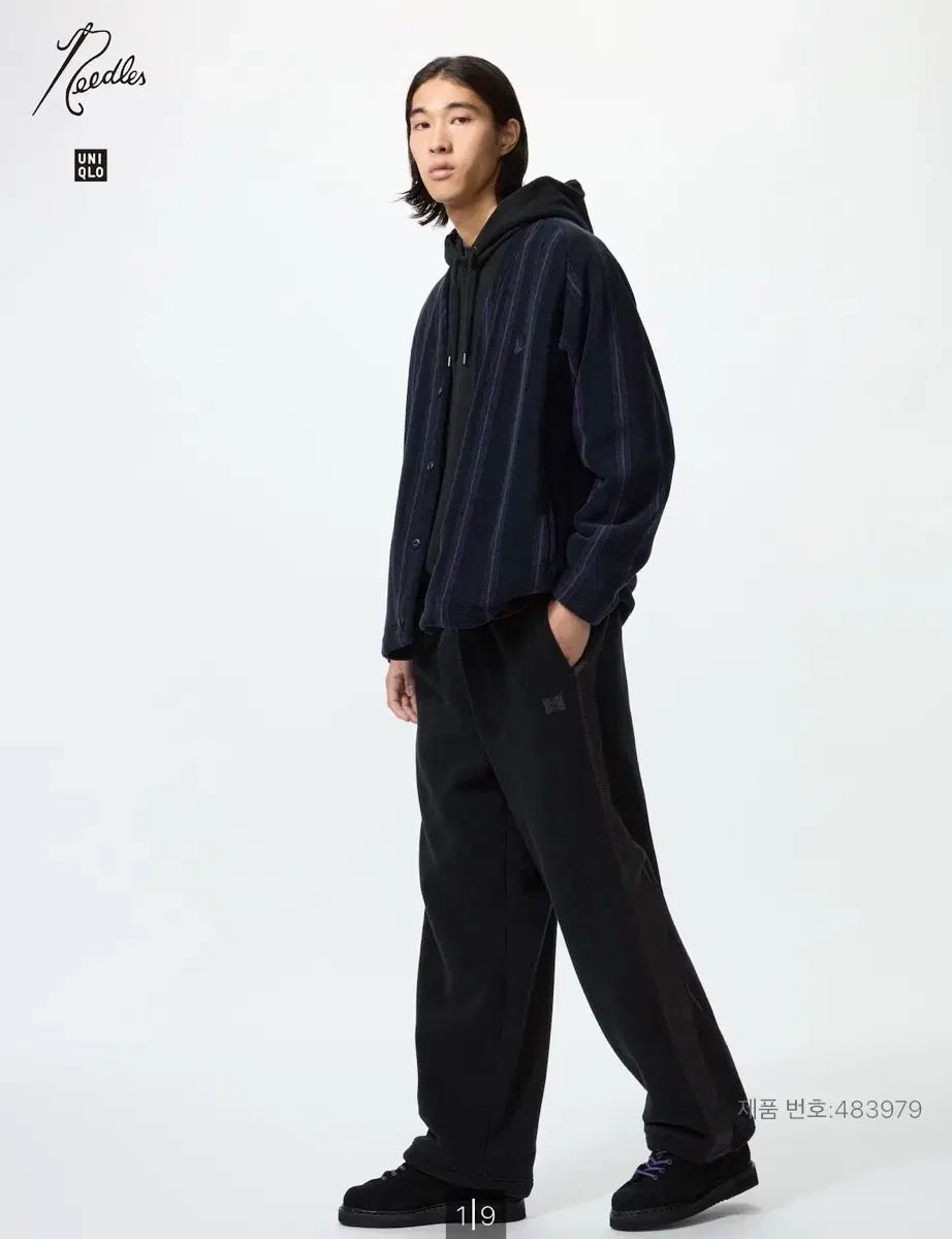 ユニクロ ニードルズ パンツ ブラックM