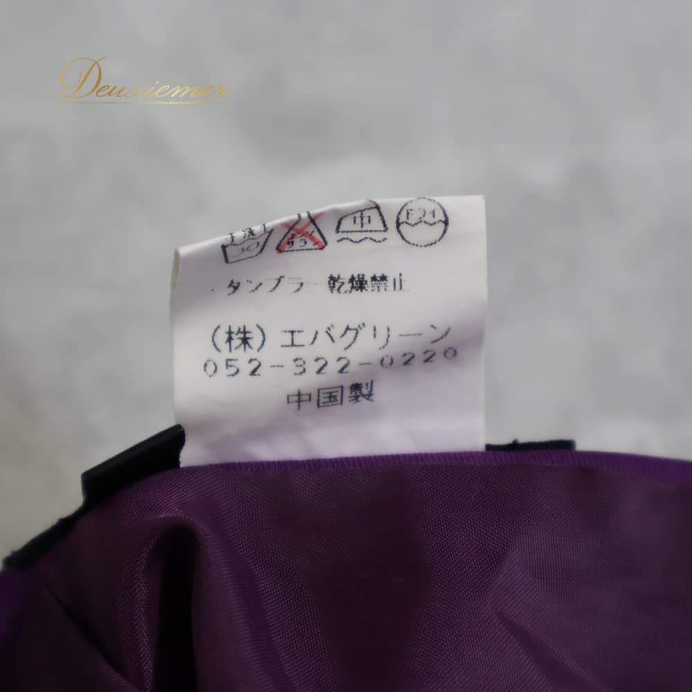 フラメンコ 衣装 ファルダ スカート パープル系 紫 無地 ボランテ