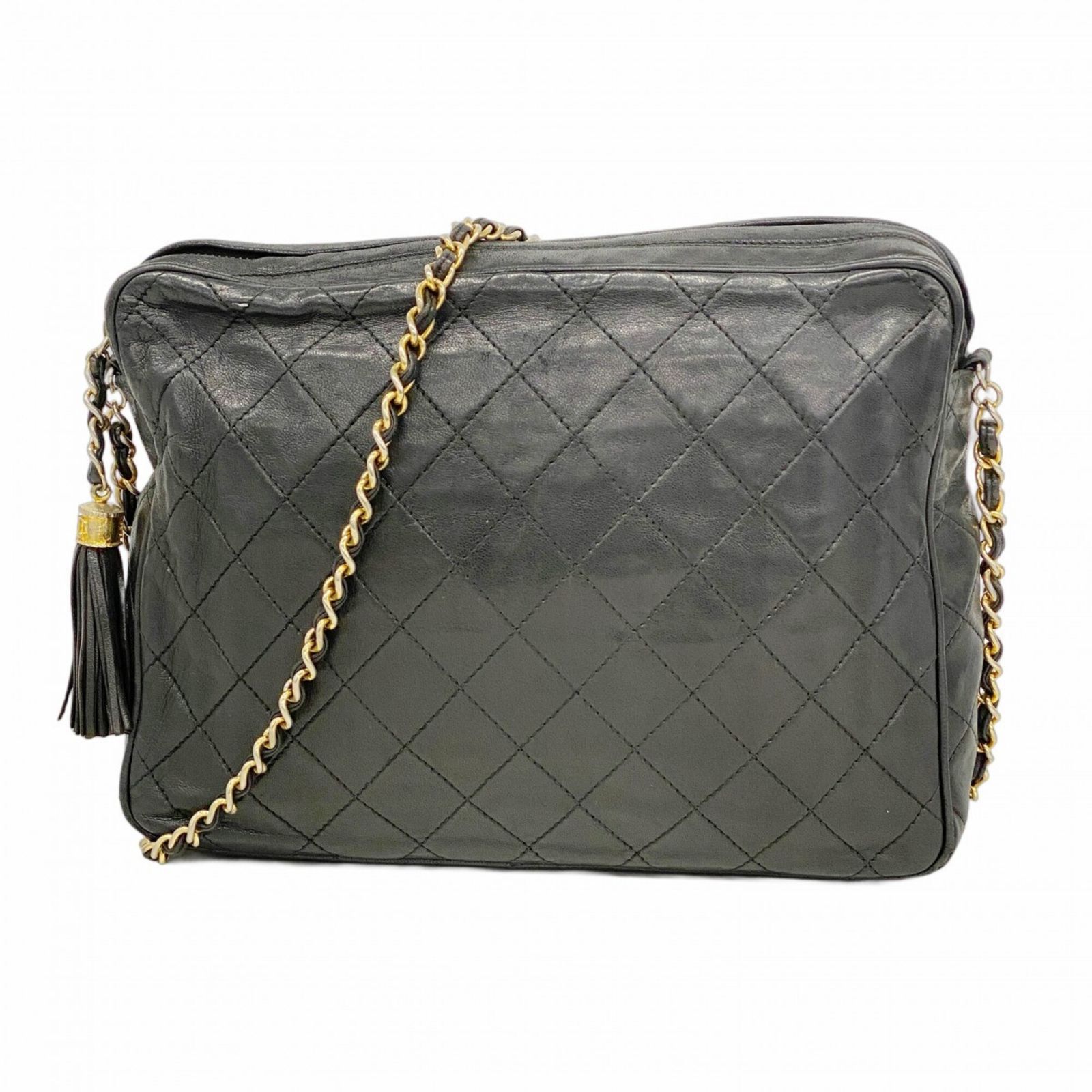 シャネル(Chanel) シャネル ショルダーバッグ マトラッセ 付きチェーン 