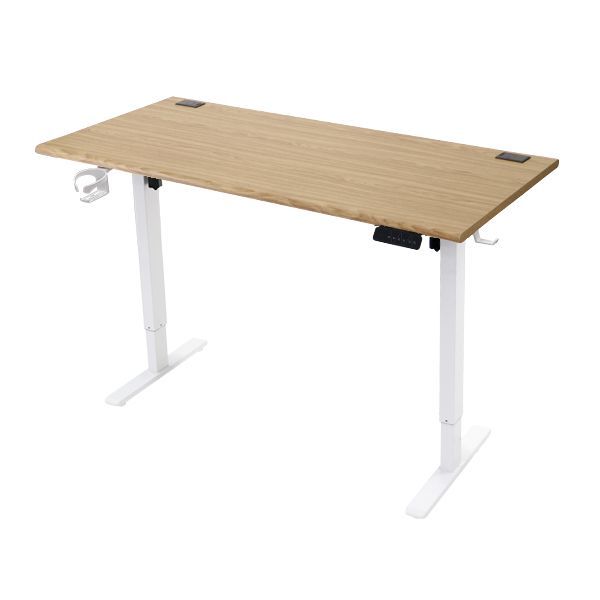 昇降デスク 電動 ハイグレードモデル PSE適合 140cm 1400mm 動荷重約100kg 静荷重約180kg スタンディングデスク 上下昇降 デスク 高さ調整 エルゴノミクス 昇降式デスク a99(天板:140,ウォールナット)(脚色:ホワイト)