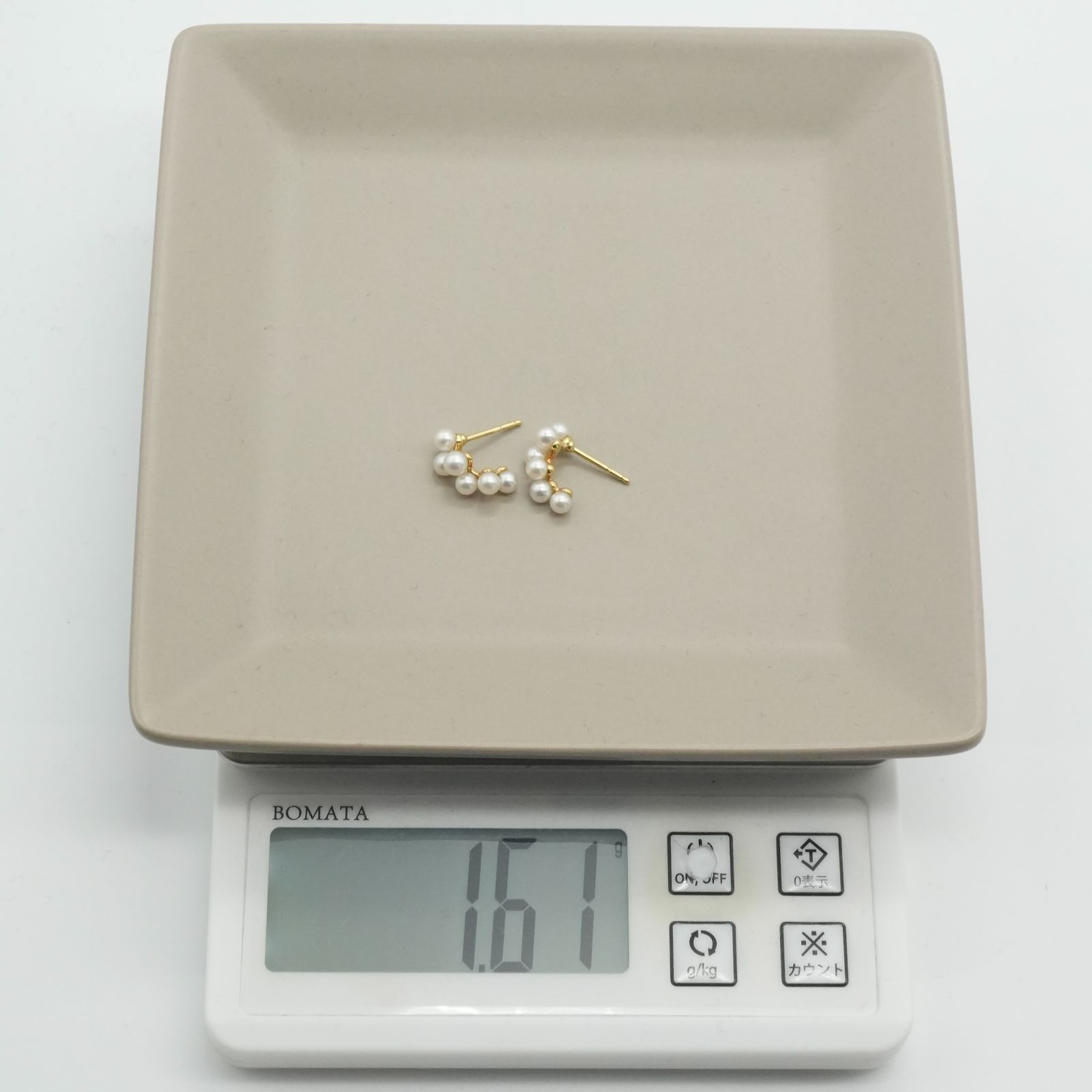 美品 ミキモト K18 ベビーパール ピアス フープ /26-0149 - メルカリ