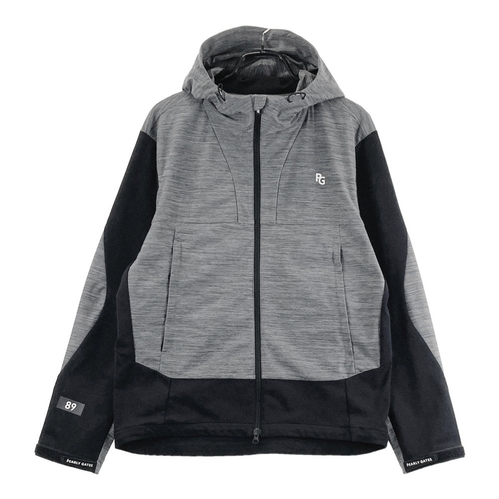 サイズ：6 PEARLY GATES パーリーゲイツ ; 2024年モデル フード付 ジップジャケット グレー系 [240101693629] ゴルフウェア メンズ ストスト